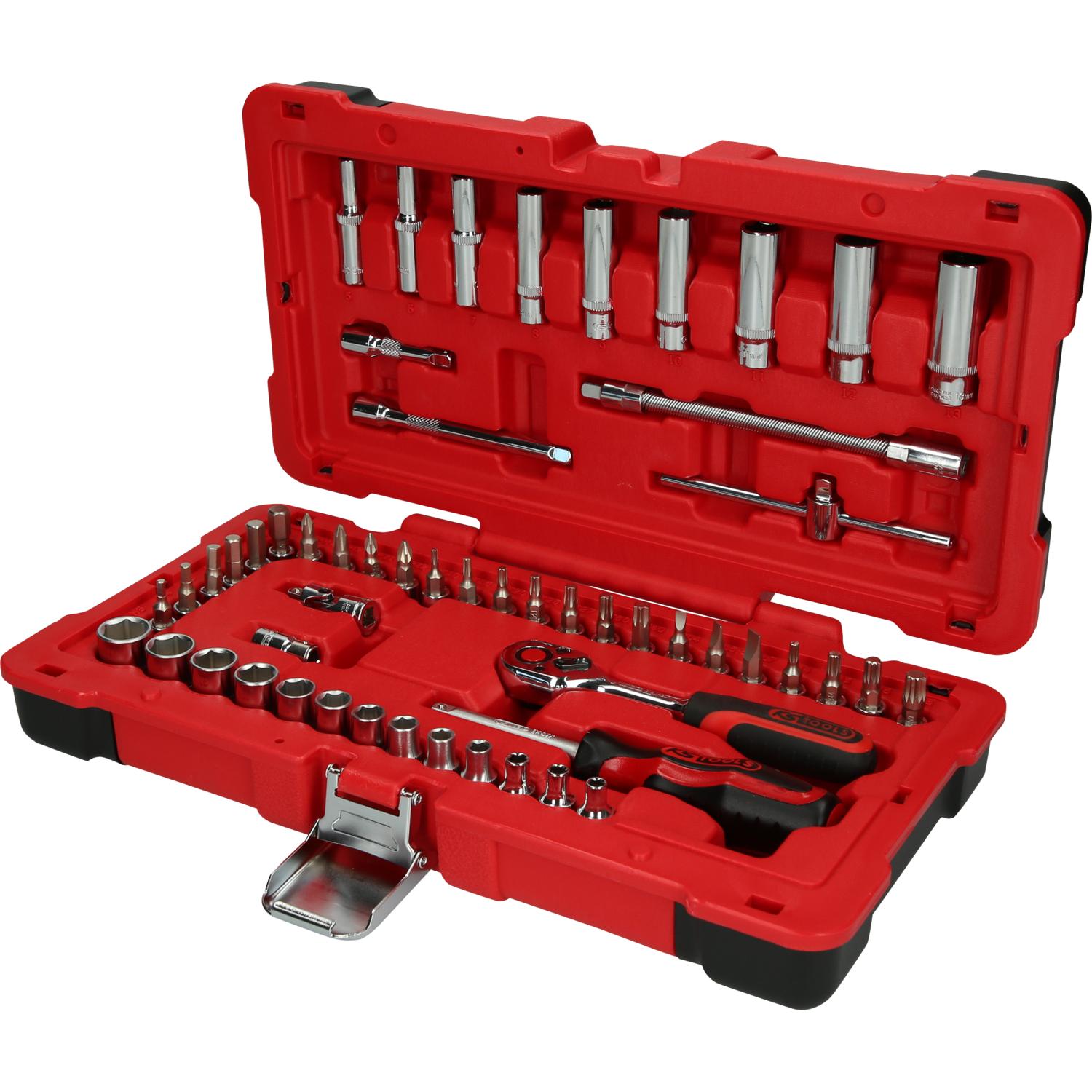 KS Tools 1/4" CHROMEplus Steckschlüssel-Satz, 54-tlg-1 Hauptbild