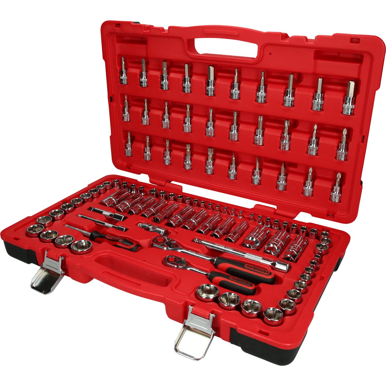 KS Tools 1/4"+3/8" CHROMEplus Steckschlüssel-Satz, 100-tlg-1 Hauptbild