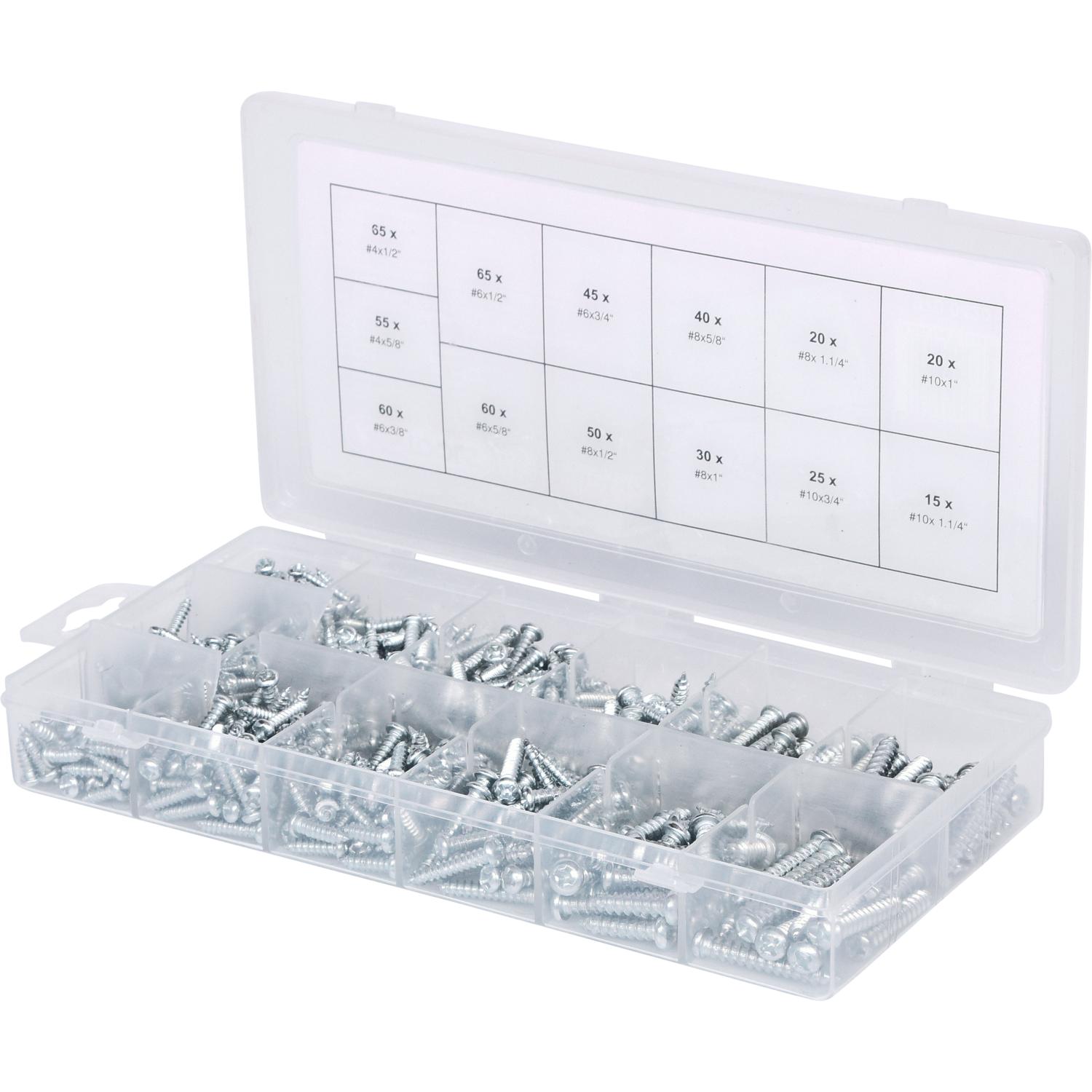 KS Tools Sortiment Linsenkopf-Blechtreibschrauben, 550-tlg-3 Hauptbild