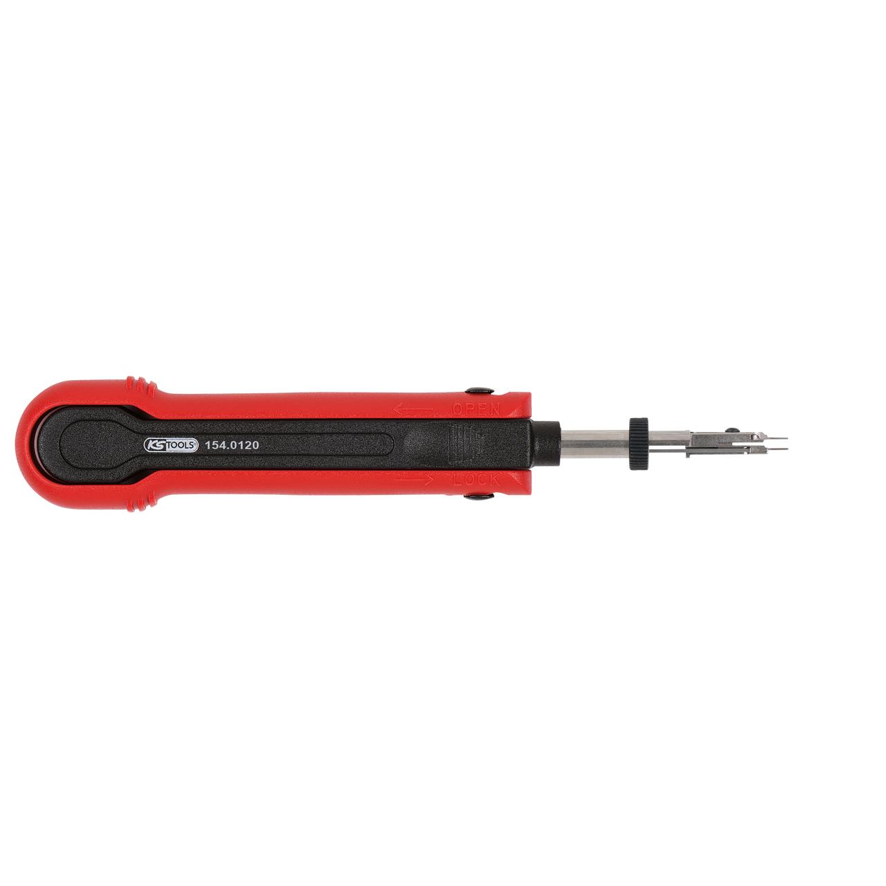 KS Tools Entriegelungswerkzeug für Flachstecker/Flachsteckhülsen 2,8 mm (KOSTAL SLK), 2-fach verstellbar-1 Foto Produkt Allgemein Spezialwerkzeug Automobil