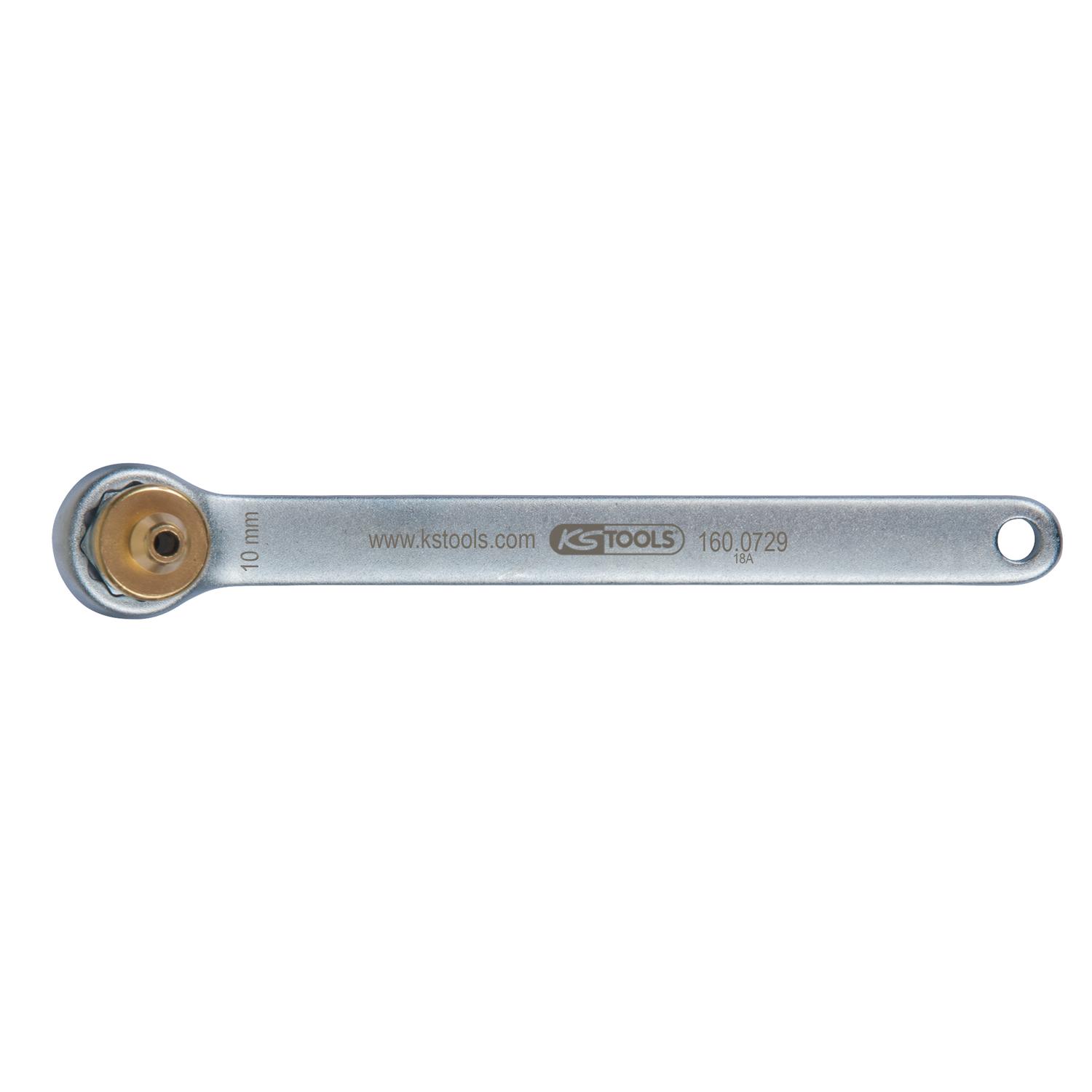 KS Tools Bremsen-Entlüftungsschlüssel, extra kurz, 10 mm, gold-1 Foto Produkt Allgemein Spezialwerkzeug Automobil