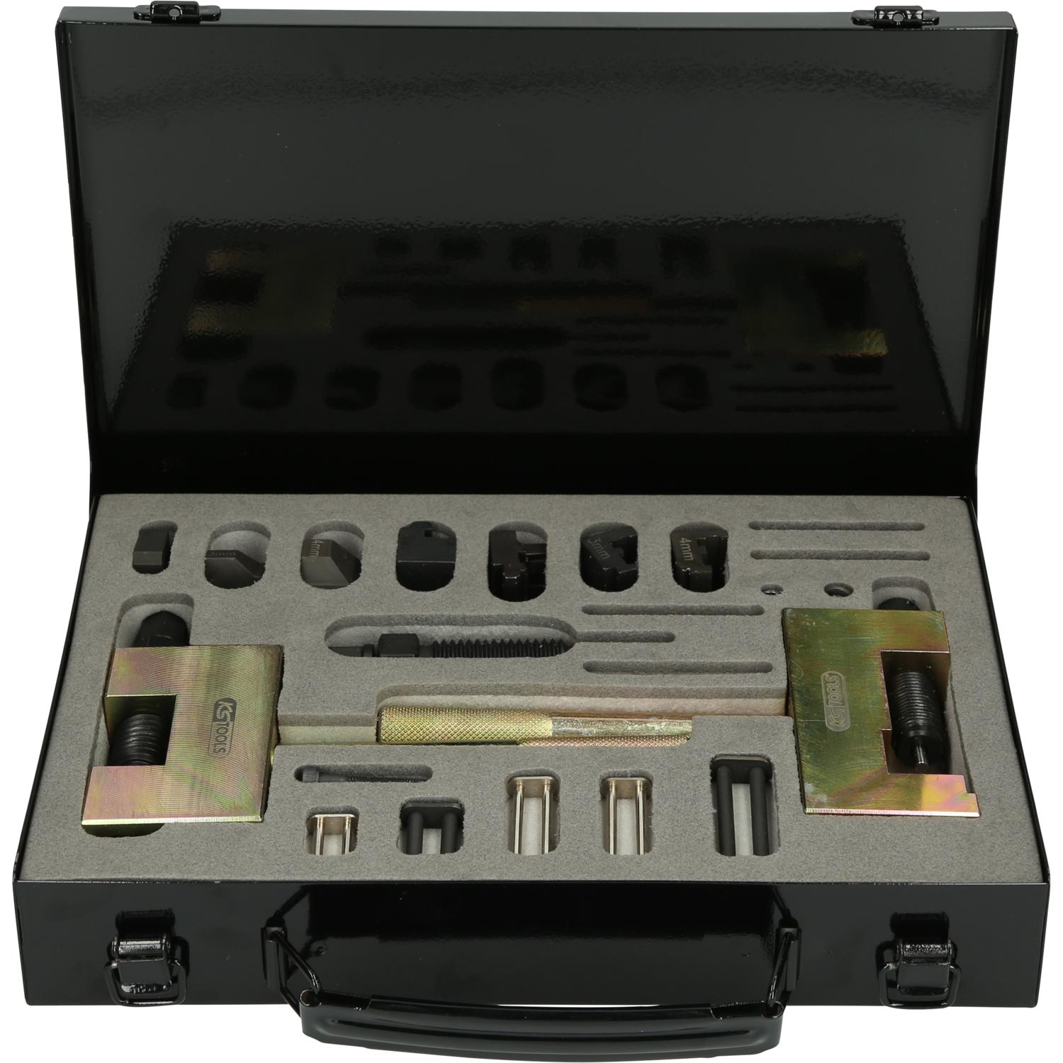 KS Tools Nietgerät für Steuerketten für Mercedes / Chrysler / Jeep, 17-tlg-1 Foto Produkt Allgemein Spezialwerkzeug Automobil