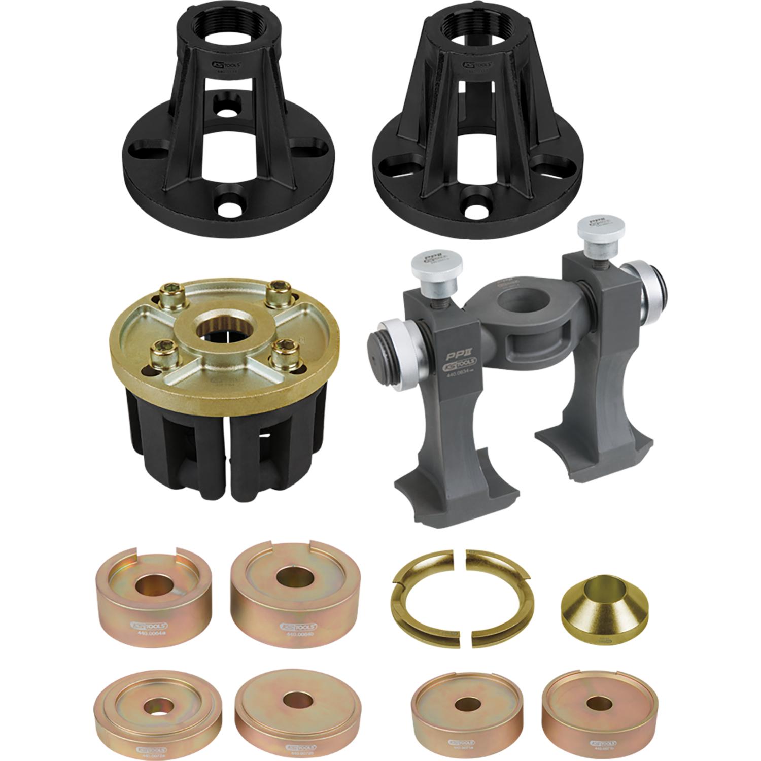 KS Tools Universal Werkzeug-Satz zur Kompakt-Radlagermontage, Demontage und Antriebswellen-Auspressen, 20-tlg-1 Foto Produkt Allgemein Spezialwerkzeug Automobil