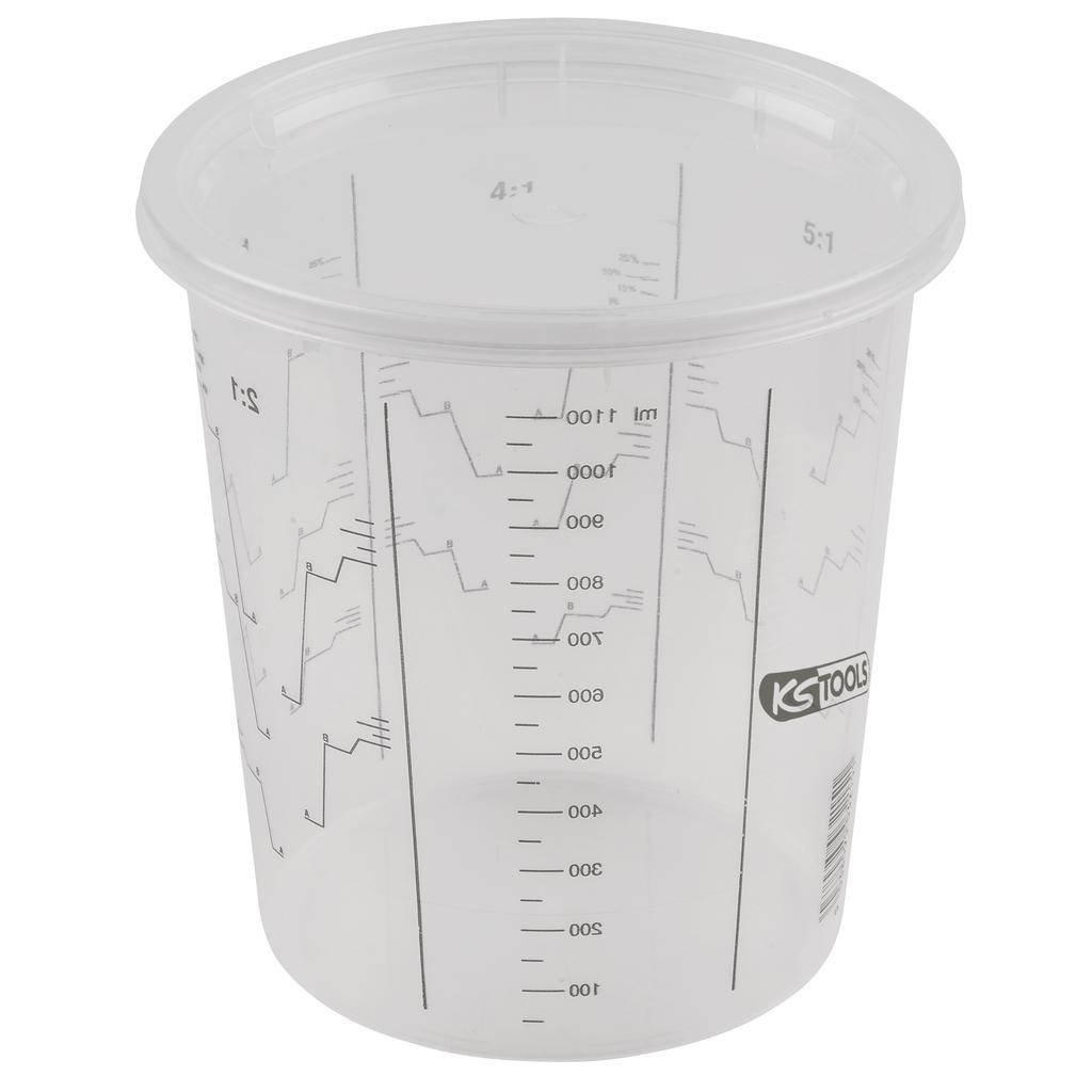 KS Tools Einweg-Farbmischbecher mit Deckel, 400 ml, 25-Pack-1 Foto Produkt Allgemein Spezialwerkzeug Automobil