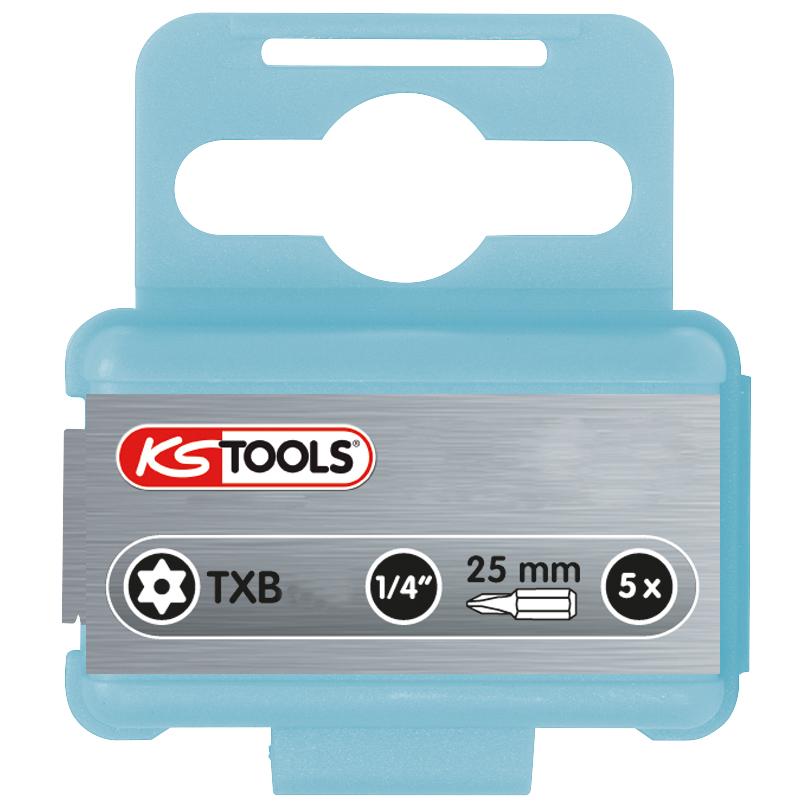 KS Tools 1/4" EDELSTAHL Bit, 25mm, TB30, 5er Pack-1 Foto Produkt Allgemein Bits
