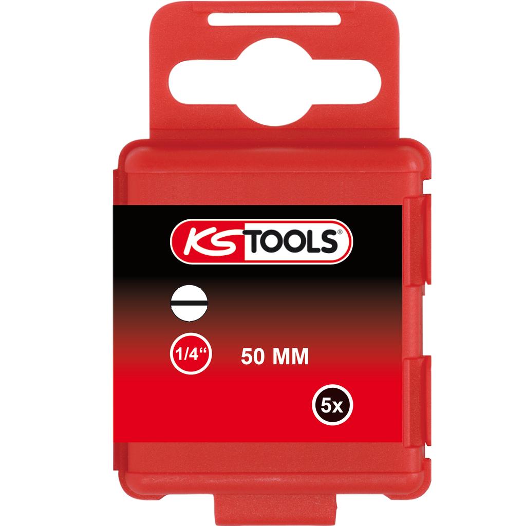 KS Tools 1/4" Bit Schlitz, 50mm, 3,5mm, 5er Pack-1 Foto Produkt Allgemein Bits