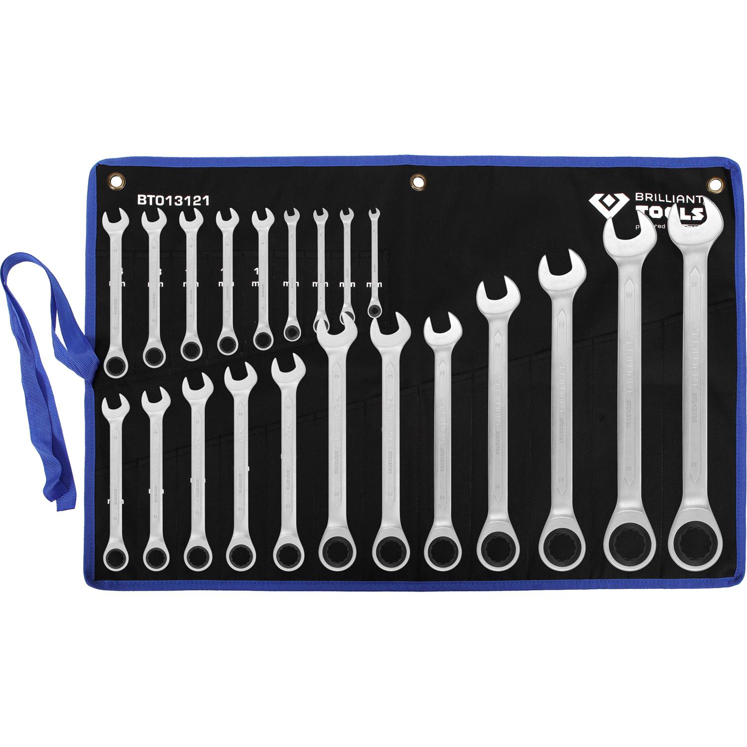 Brilliant Tools Ratschenringschlüssel-Satz, 21-tlg, 6 - 32 mm-2 Hauptbild
