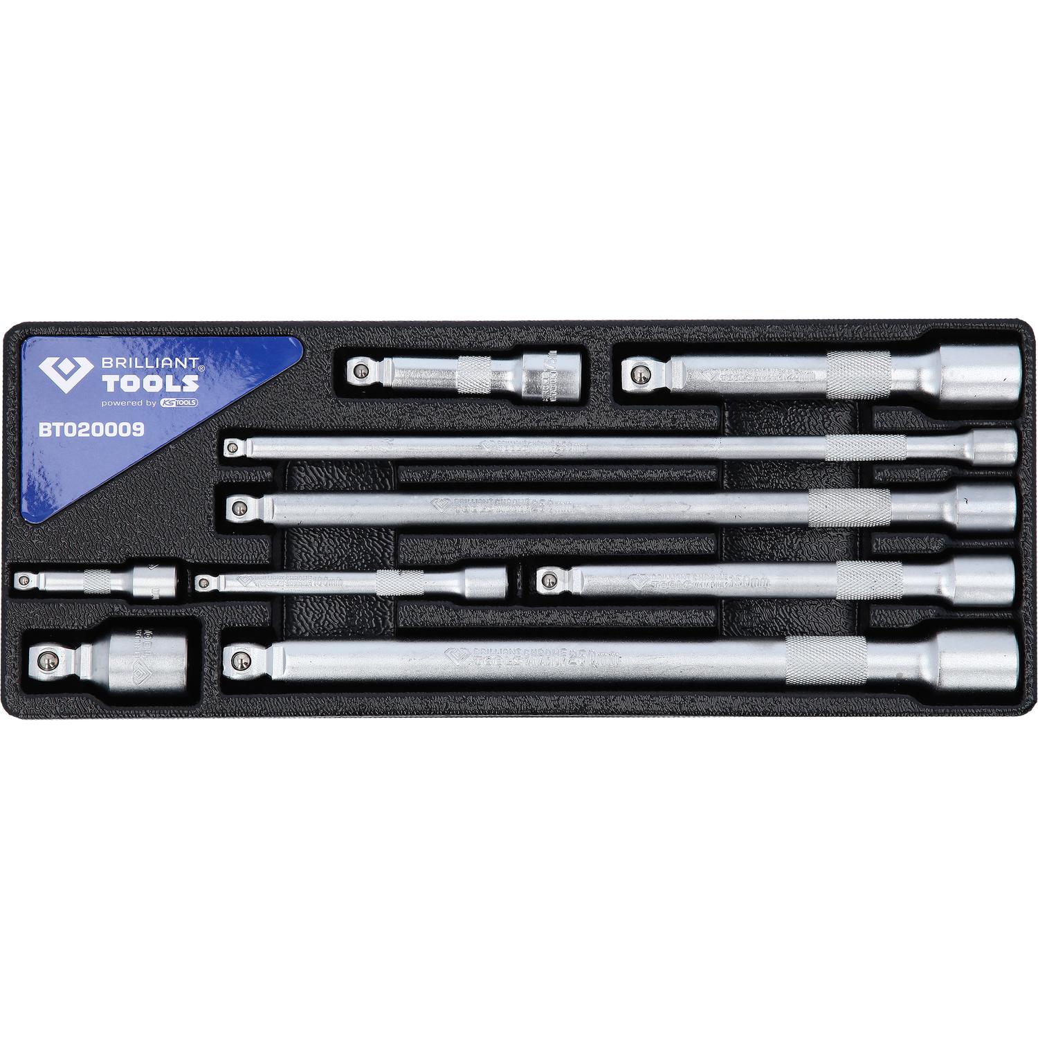 Brilliant Tools Kippverlängerungs-Satz 1/4" + 3/8" + 1/2", 9-tlg-2 Hauptbild