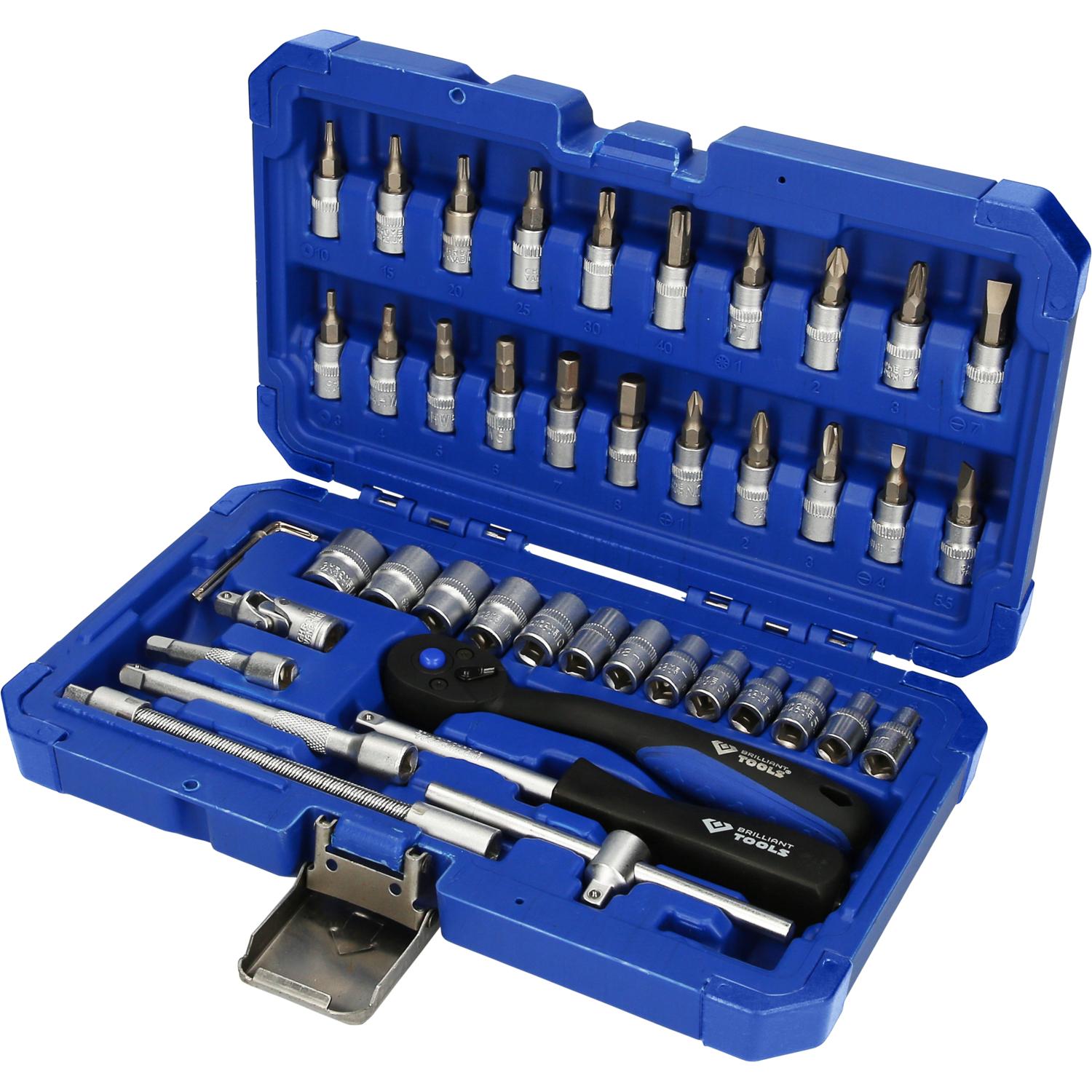 Brilliant Tools 1/4" Steckschlüssel-Satz, 46-tlg-2 Hauptbild