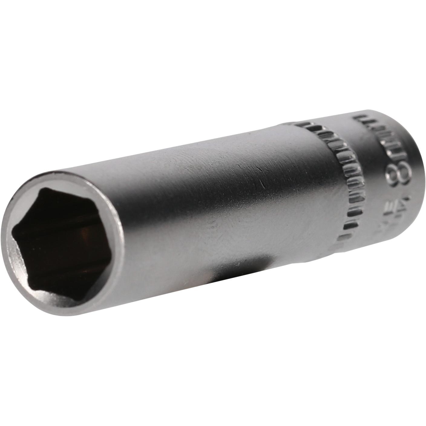 Brilliant Tools 1/4" Sechskant-Stecknuss, lange Ausführung, 8 mm-2 Hauptbild