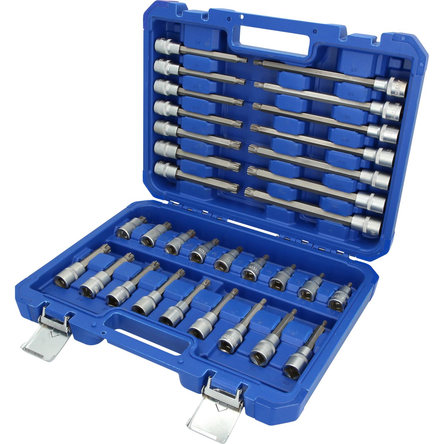 Brilliant Tools 1/2" Bit-Stecknuss-Satz, 32-tlg, RIBE Profil-2 Hauptbild