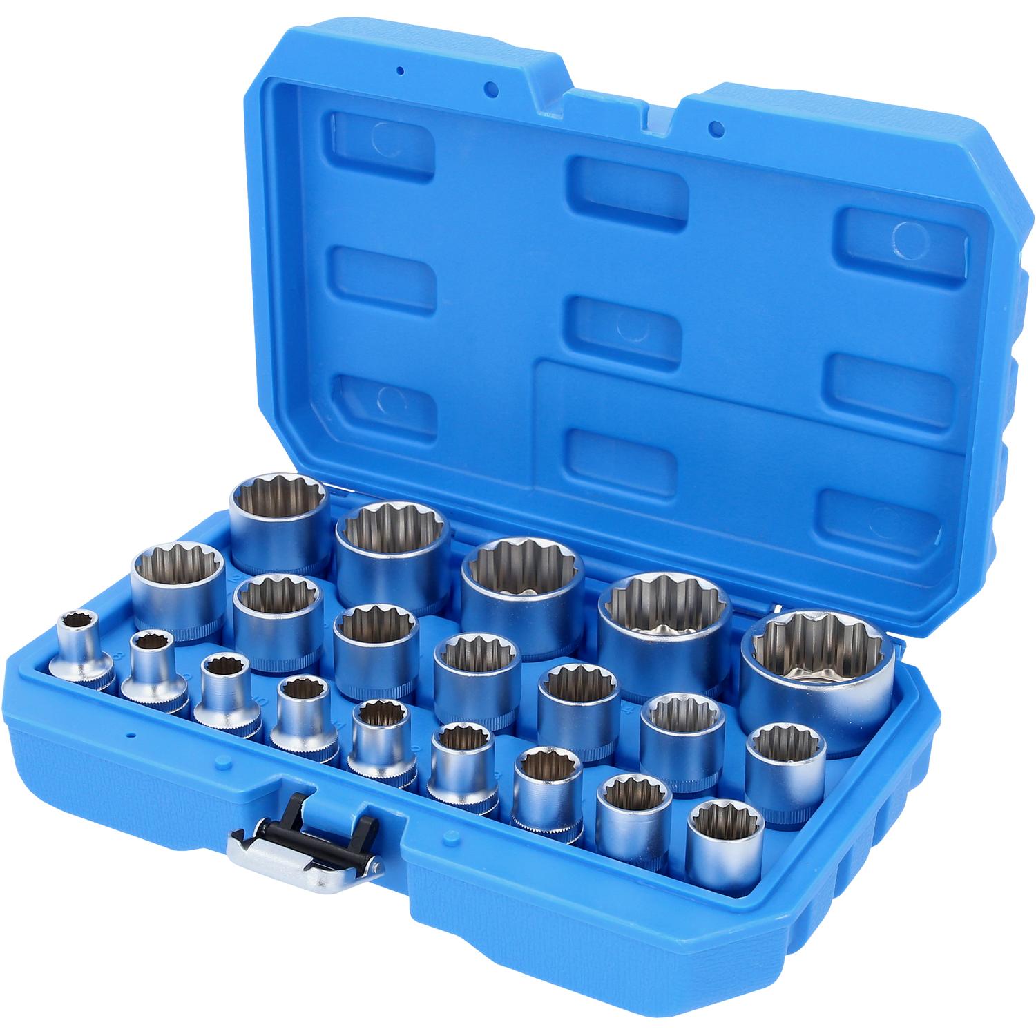 Brilliant Tools 1/2" Steckschlüssel-Satz, Zwölfkant, kurz, 21-tlg, 8 - 36 mm-2 Hauptbild