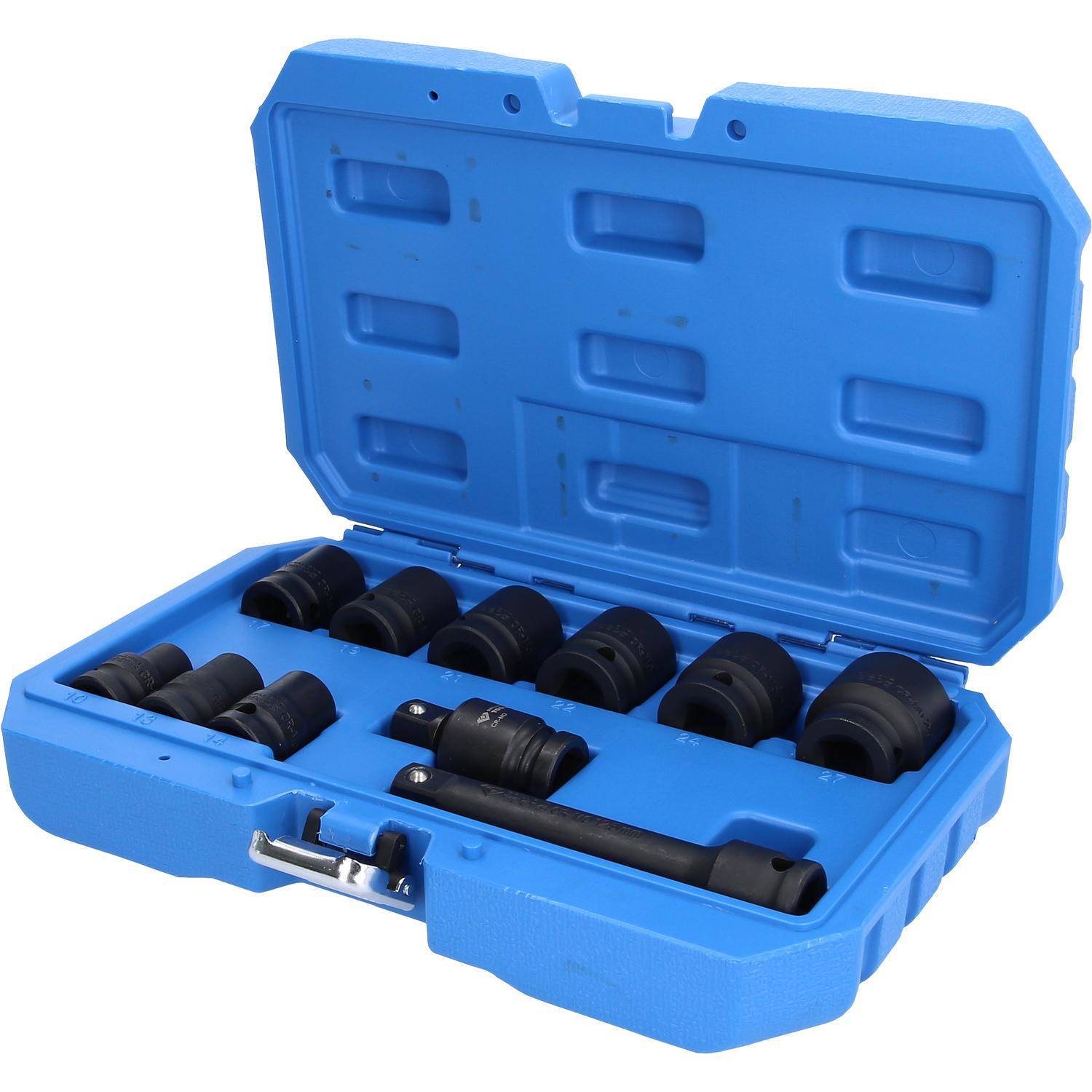 Brilliant Tools 1/2" Kraft-Stecknuss-Satz, Sechskant, 11-tlg, kurz-2 Hauptbild