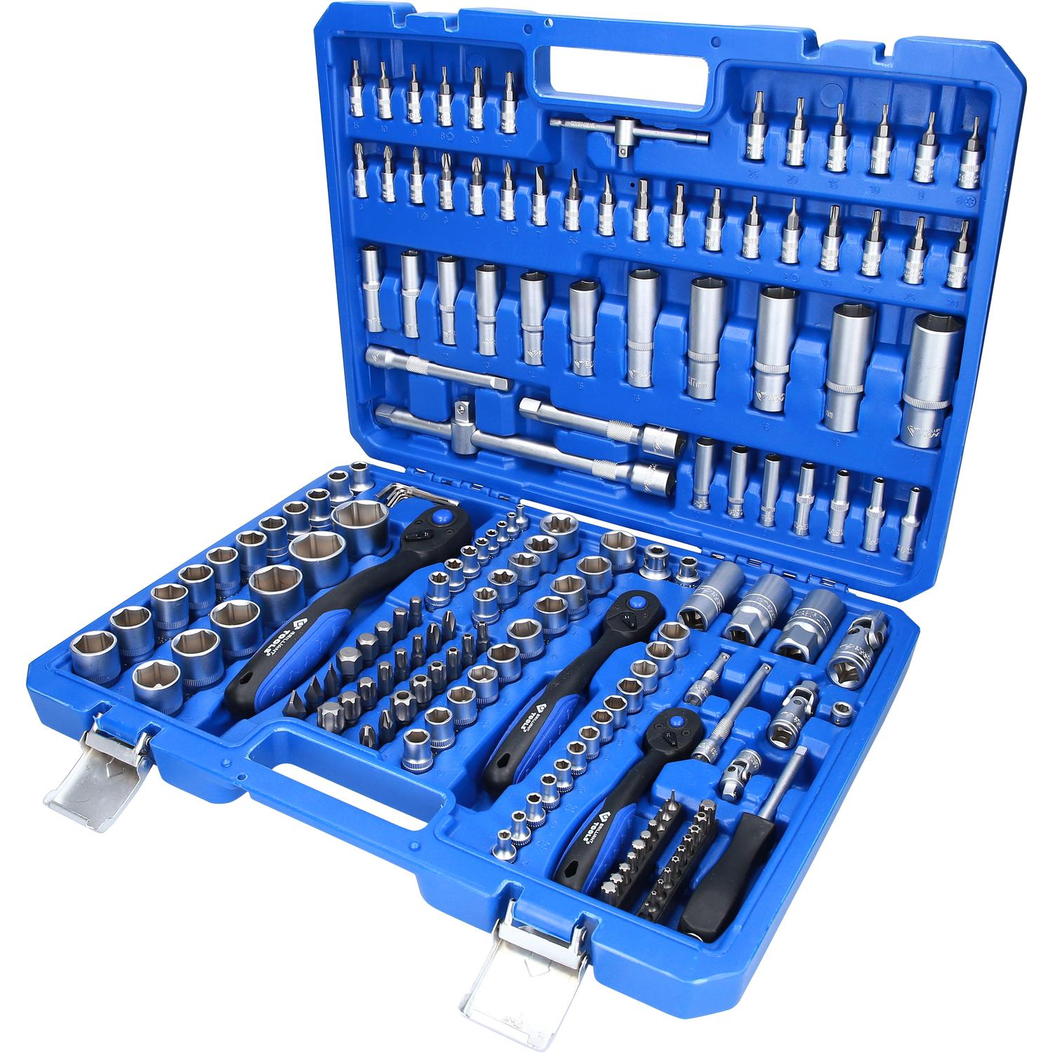 Brilliant Tools Steckschlüssel-Satz, 172-tlg, 1/4", 3/8", 1/2"-2 Hauptbild