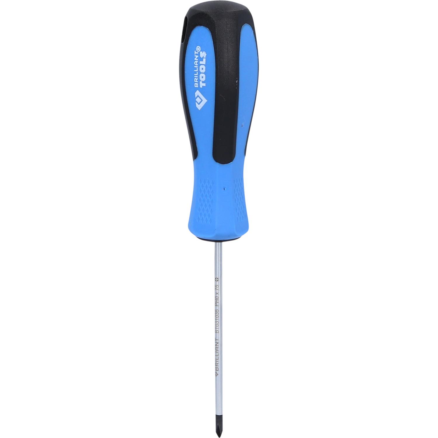 Brilliant Tools Schraubendreher Kreuzschlitz, PH0 x 75 mm-2 Hauptbild