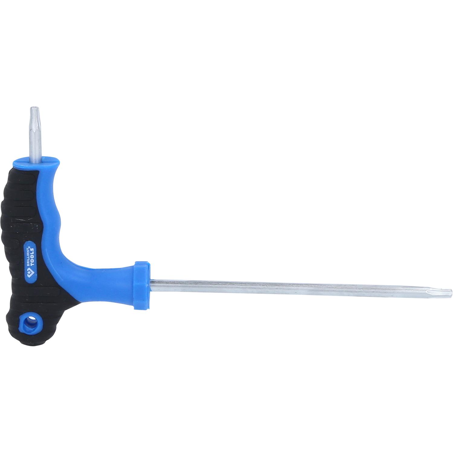 Brilliant Tools T-Griff-Torx® mit Stirnlochbohrung-Winkelstiftschlüssel T15 x 100 mm-2 Hauptbild