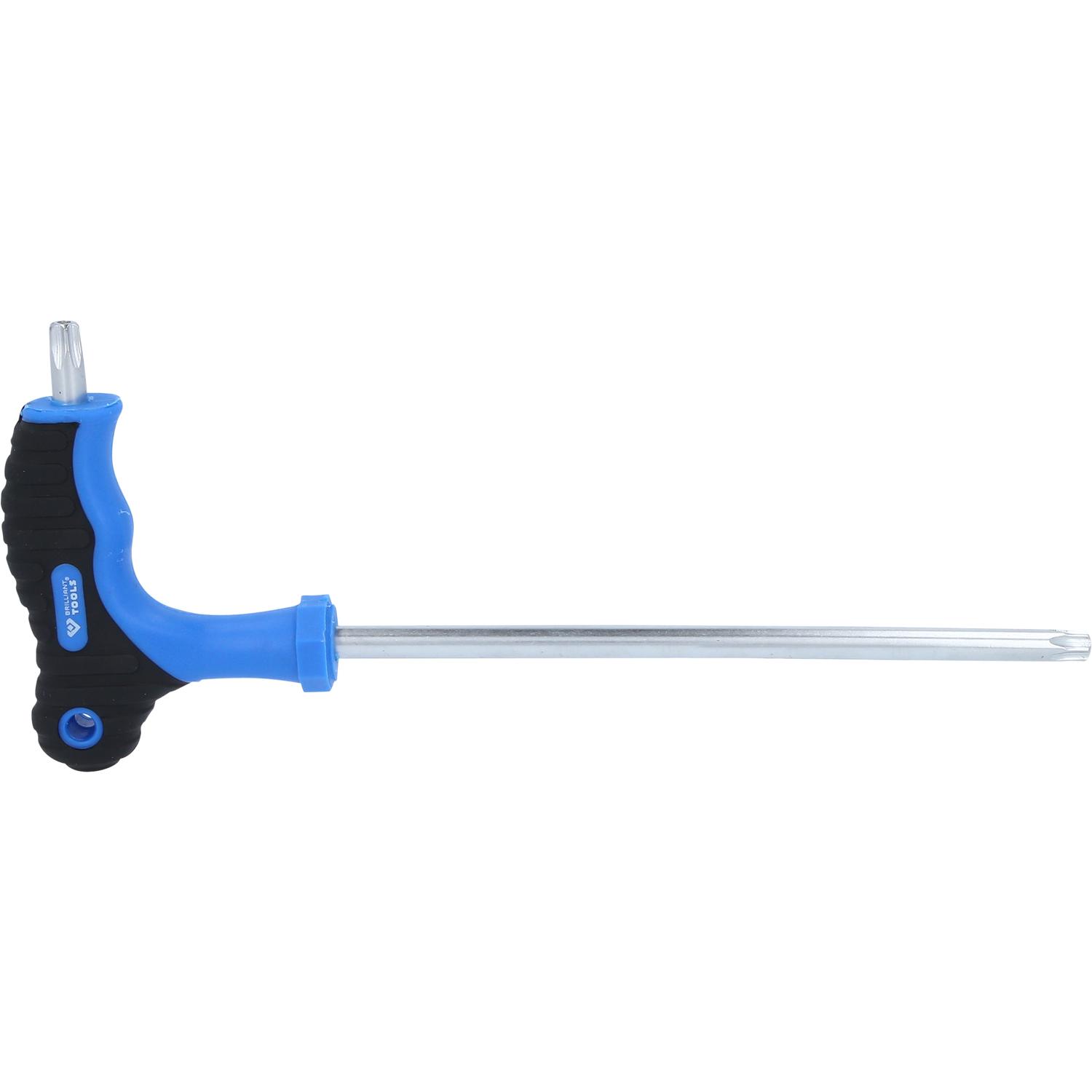 Brilliant Tools T-Griff-Torx® mit Stirnlochbohrung-Winkelstiftschlüssel T50 x 200 mm-2 Hauptbild