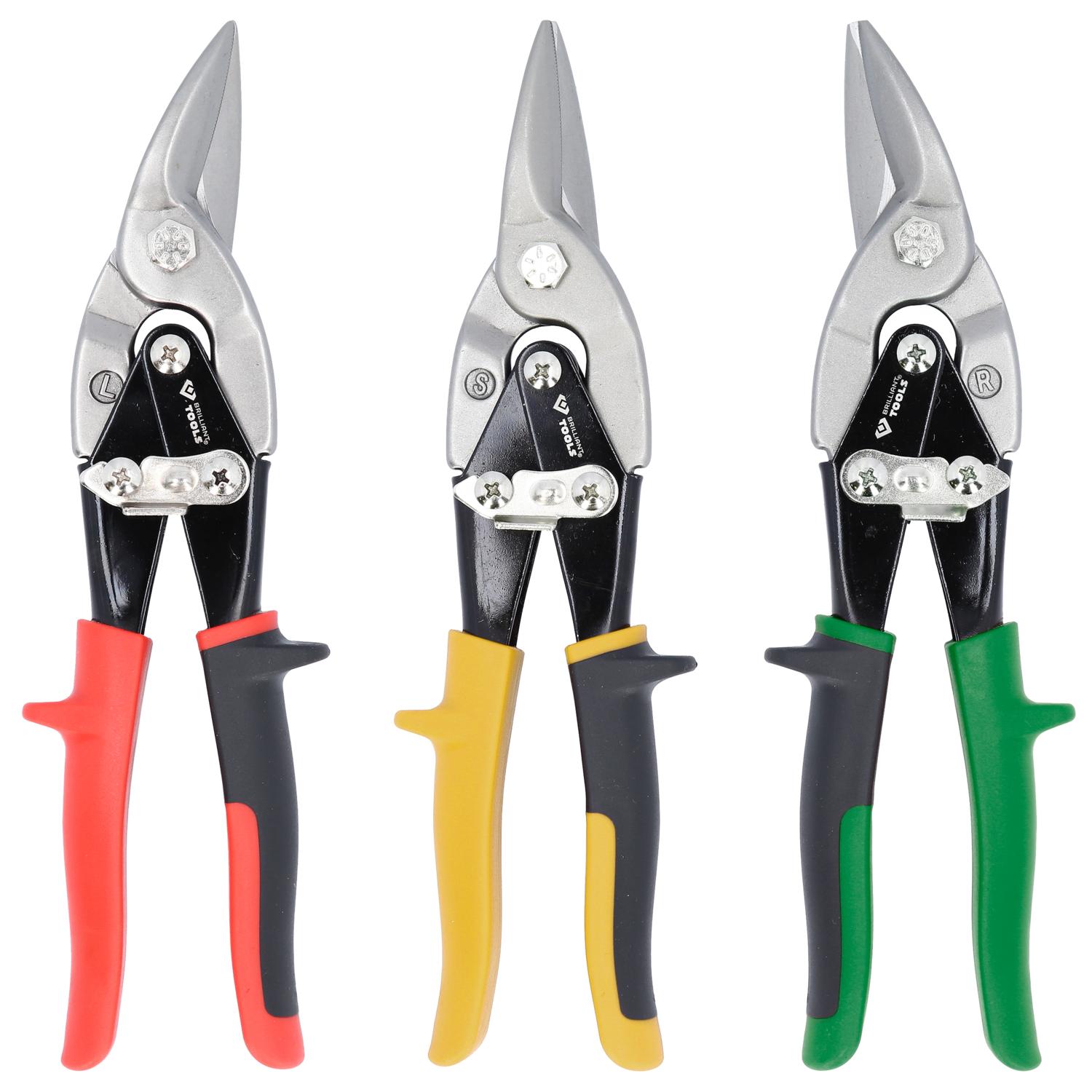 Brilliant Tools Hebel-Blechdurchgangsscheren-Satz, 3-tlg-2 Hauptbild