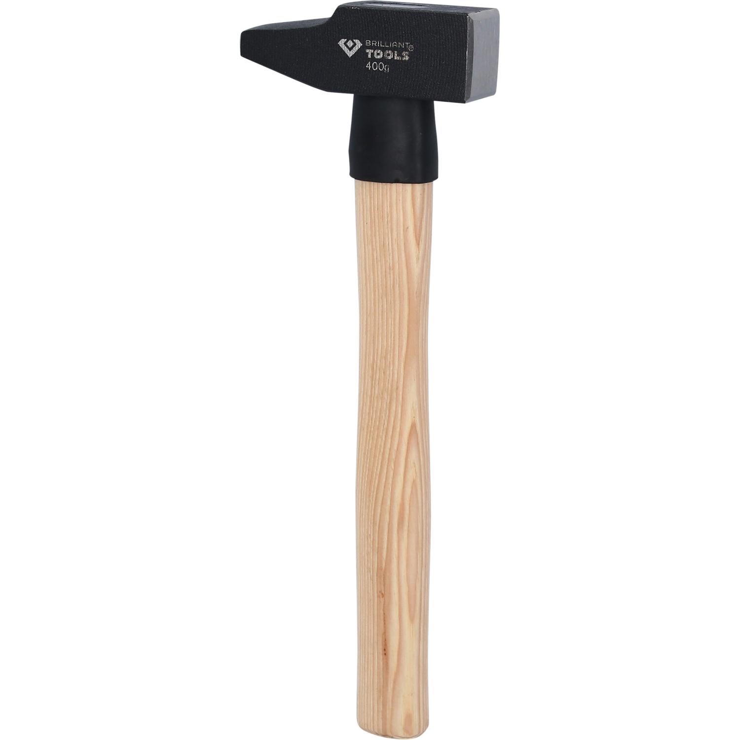Brilliant Tools Schlosserhammer mit Hickory-Stiel, 400 g, französische Form-2 Hauptbild
