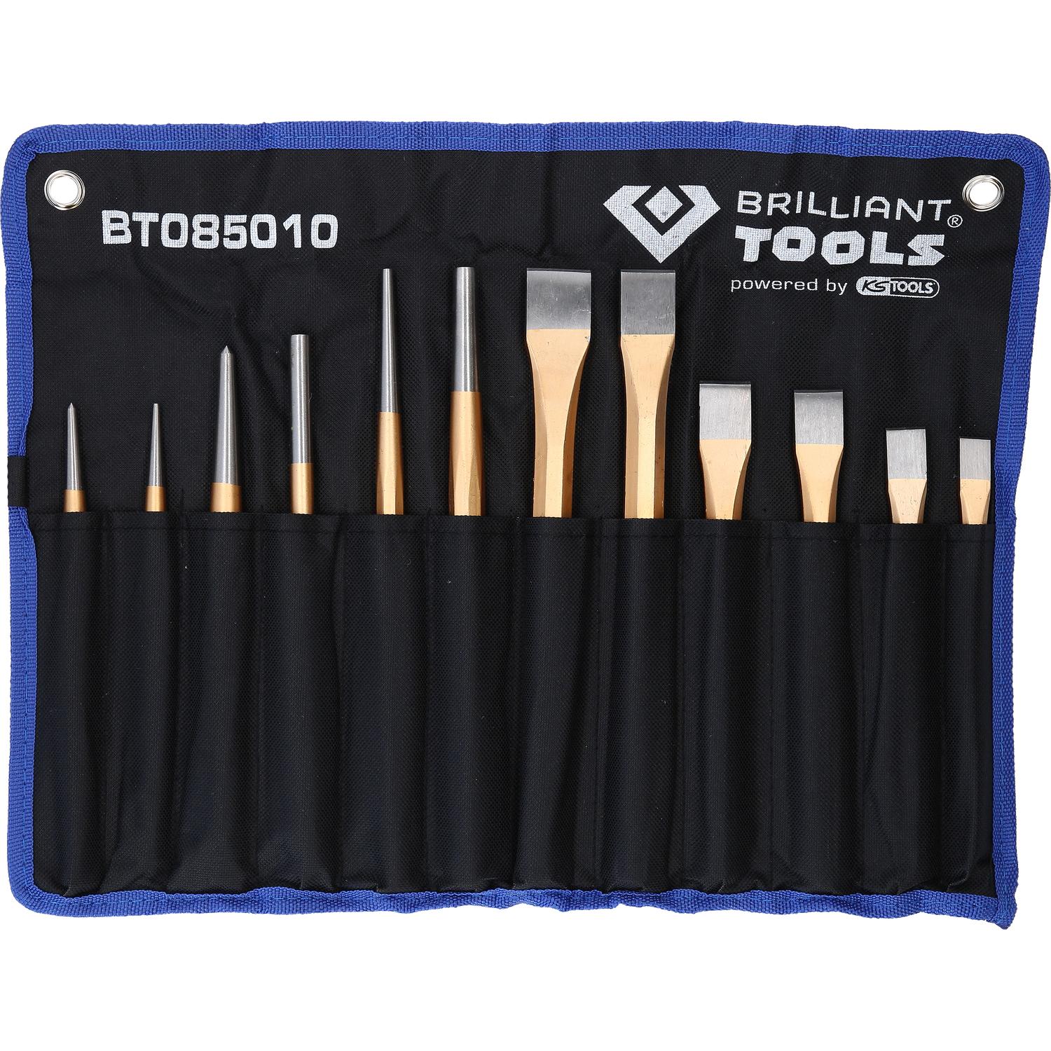 Brilliant Tools Meißel und Durchtreiber-Satz, 12-tlg-2 Hauptbild