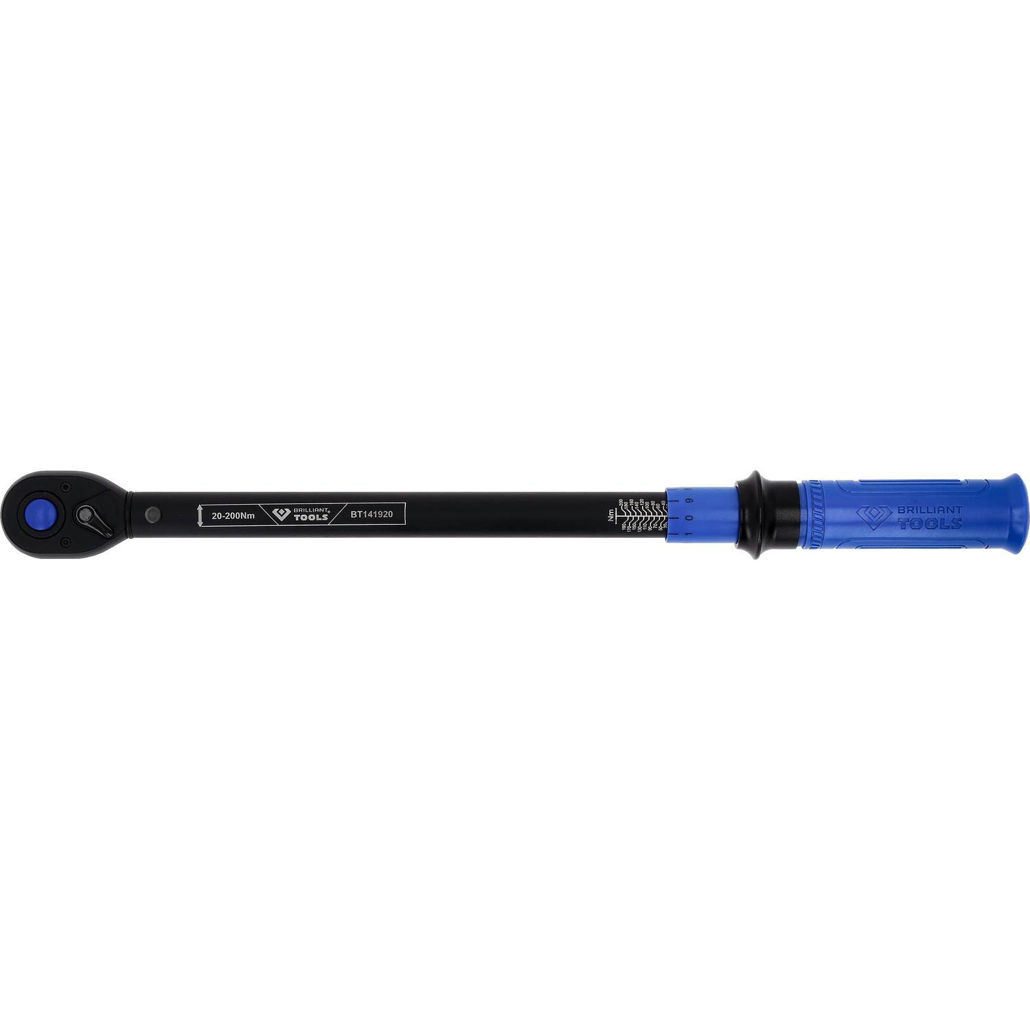 Brilliant Tools 1/2" Ratschen-Drehmomentschlüssel umschaltbar, 20-200 Nm-1 Hauptbild