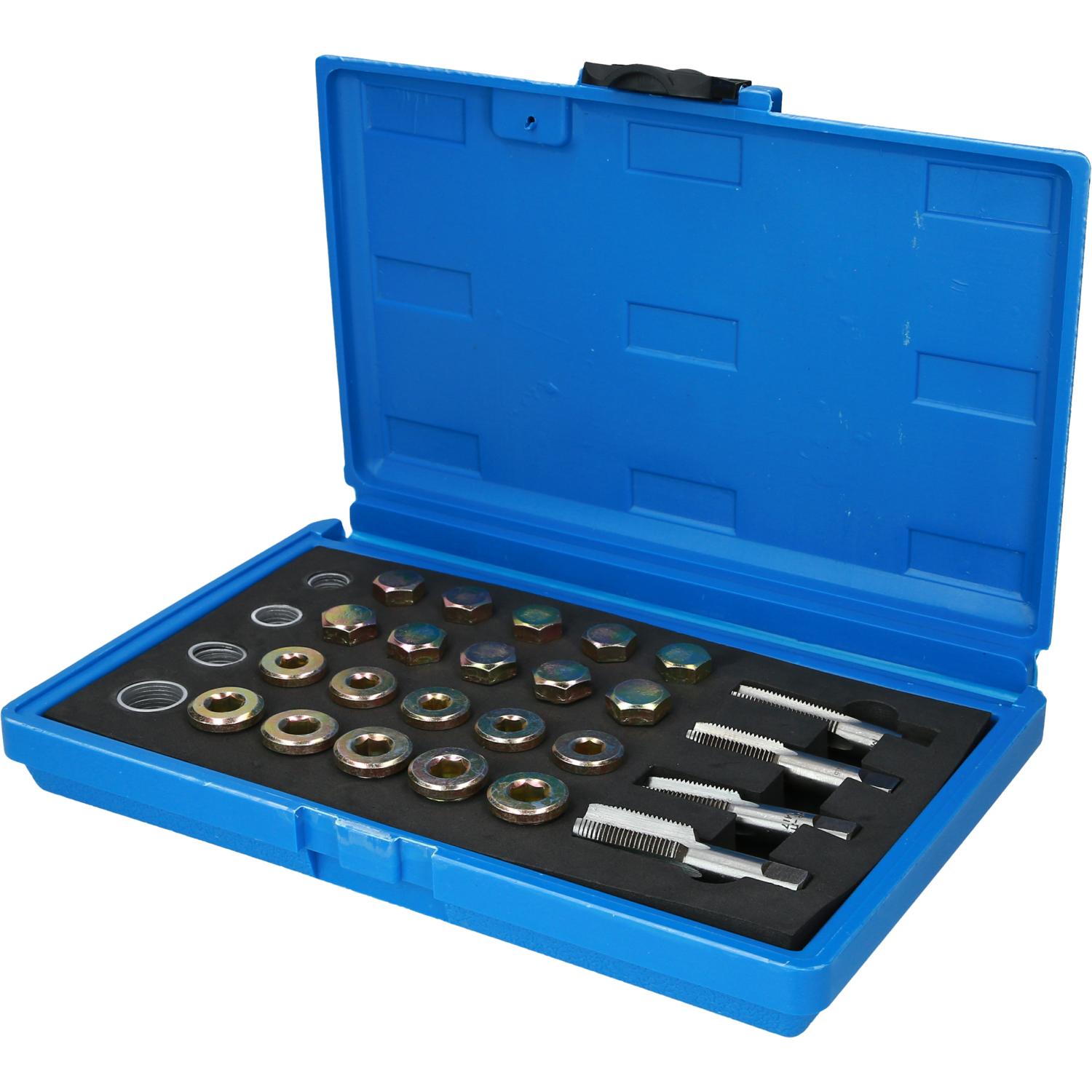 Brilliant Tools Reparatursatz für Öl-Ablassschrauben-Gewinde, 64-tlg