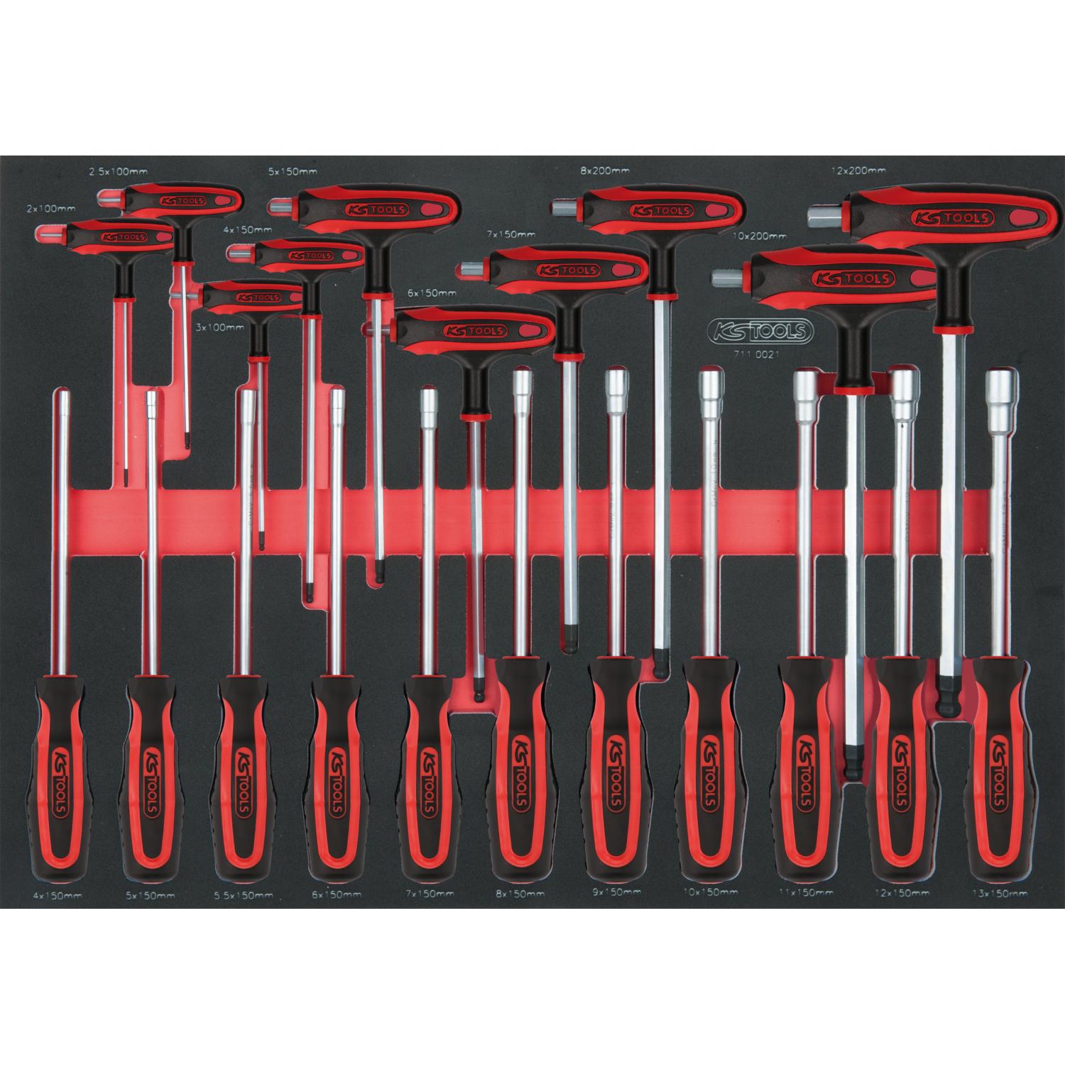 KS Tools SCS ERGOTORQUEplus Schraubendreher- und T-Griff-Satz, 21-tlg in 1/1 Systemeinlage-1 Foto Produkt Allgemein Werkstatteinrichtung
