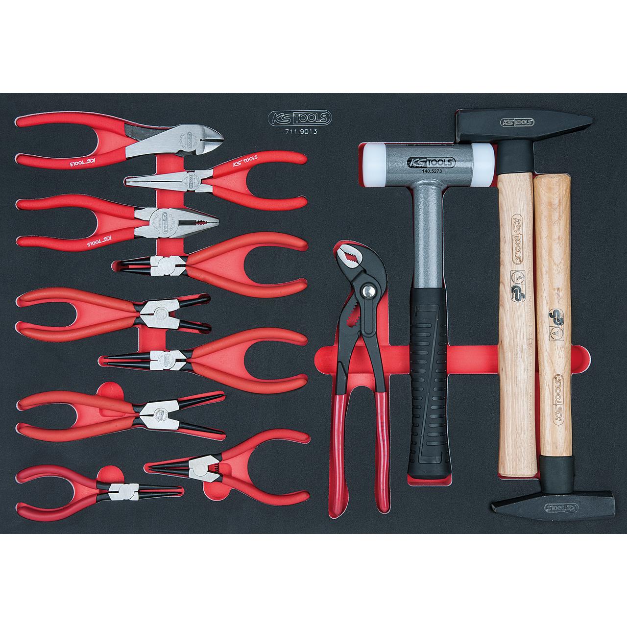 KS Tools SCS Zangen- und Hammer-Satz, 13-tlg in 1/1 Systemeinlage-1 Foto Produkt Allgemein Werkstatteinrichtung