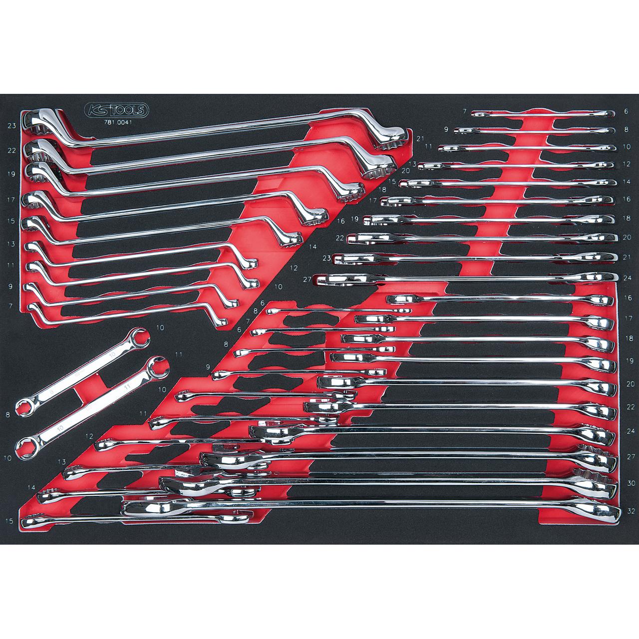 KS Tools SCS CHROMEplus Schlüssel-Satz, 41-tlg in 1/1 Systemeinlage-1 Foto Produkt Allgemein Werkstatteinrichtung
