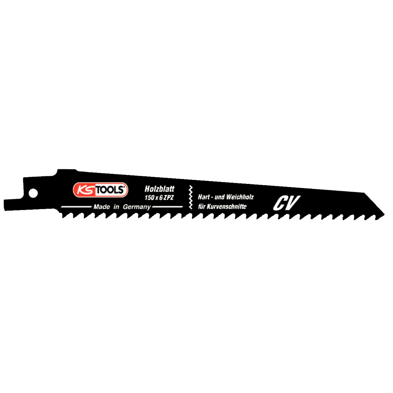 KS Tools Säbelsägeblatt Kurvenschnitt, CV, 150mm, 4,2mm, 5er Pack-1 Foto Produkt Allgemein Scheren, Schneiden und Sägen
