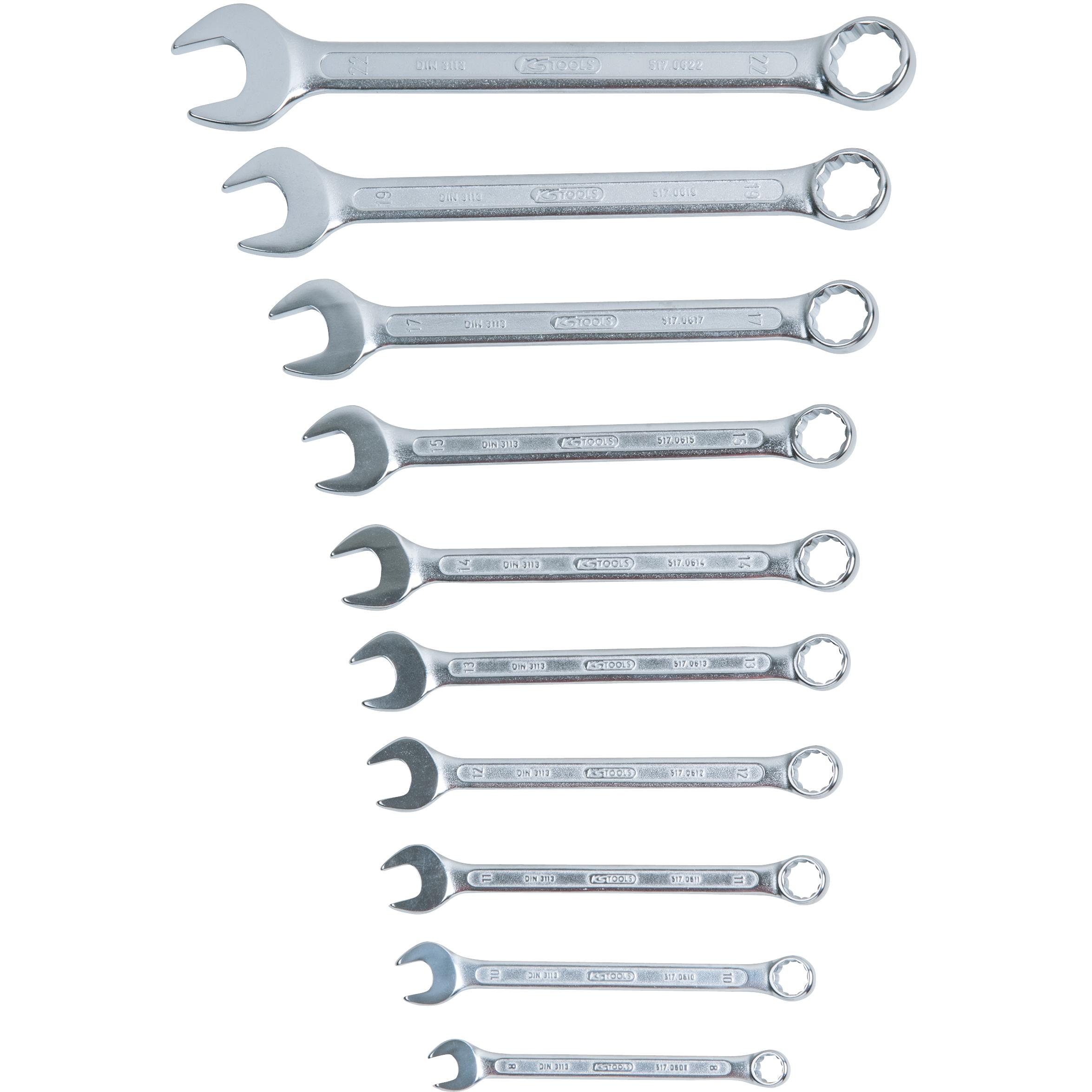 KS Tools Ringmaulschlüssel-Satz, abgewinkelt, 10-tlg 8-22mm-1 Foto Produkt Allgemein Schlüsselprogramm