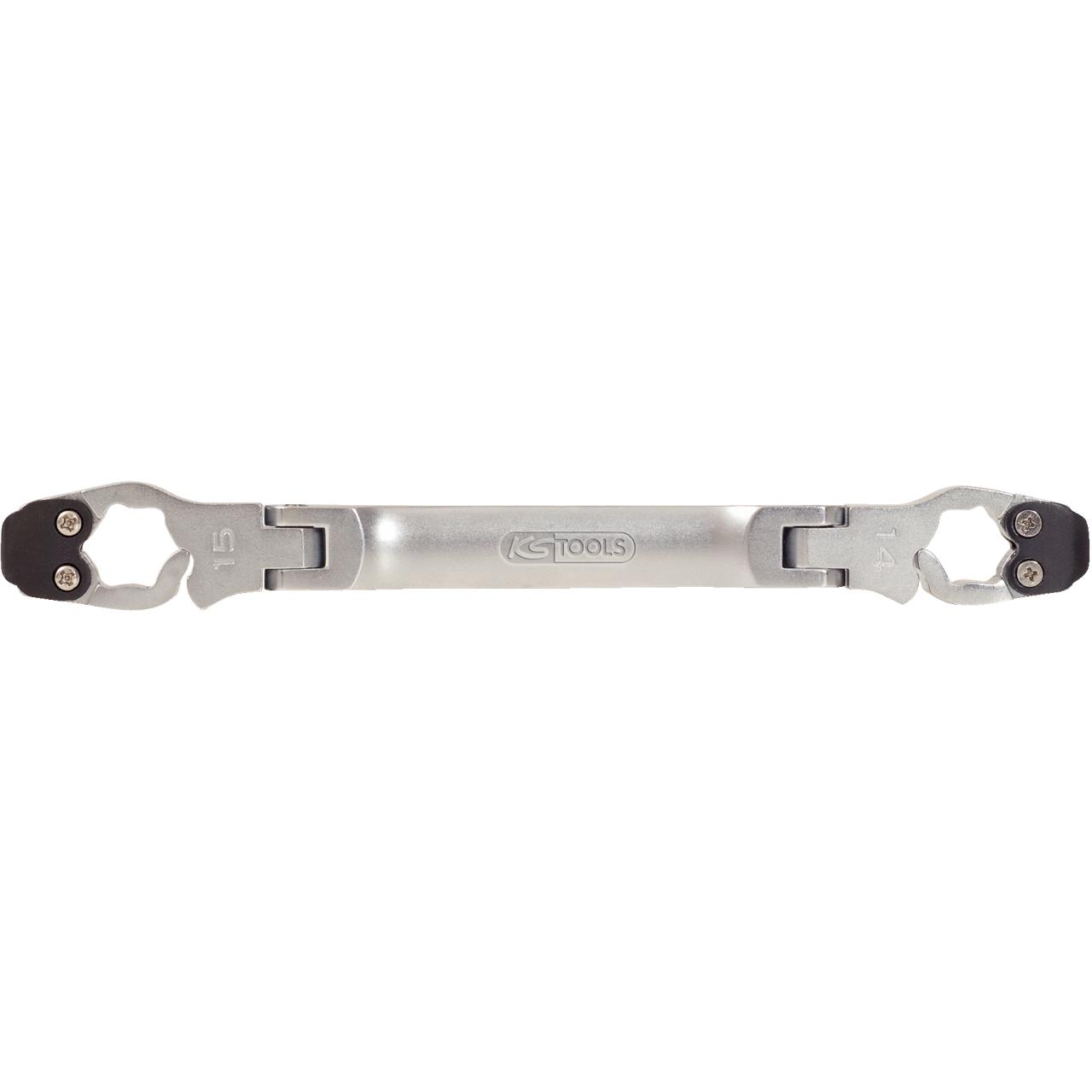 KS Tools CHROMEplus Ratschen-Schlüssel mit Gelenk, 14x15mm-1 Foto Produkt Allgemein Schlüsselprogramm