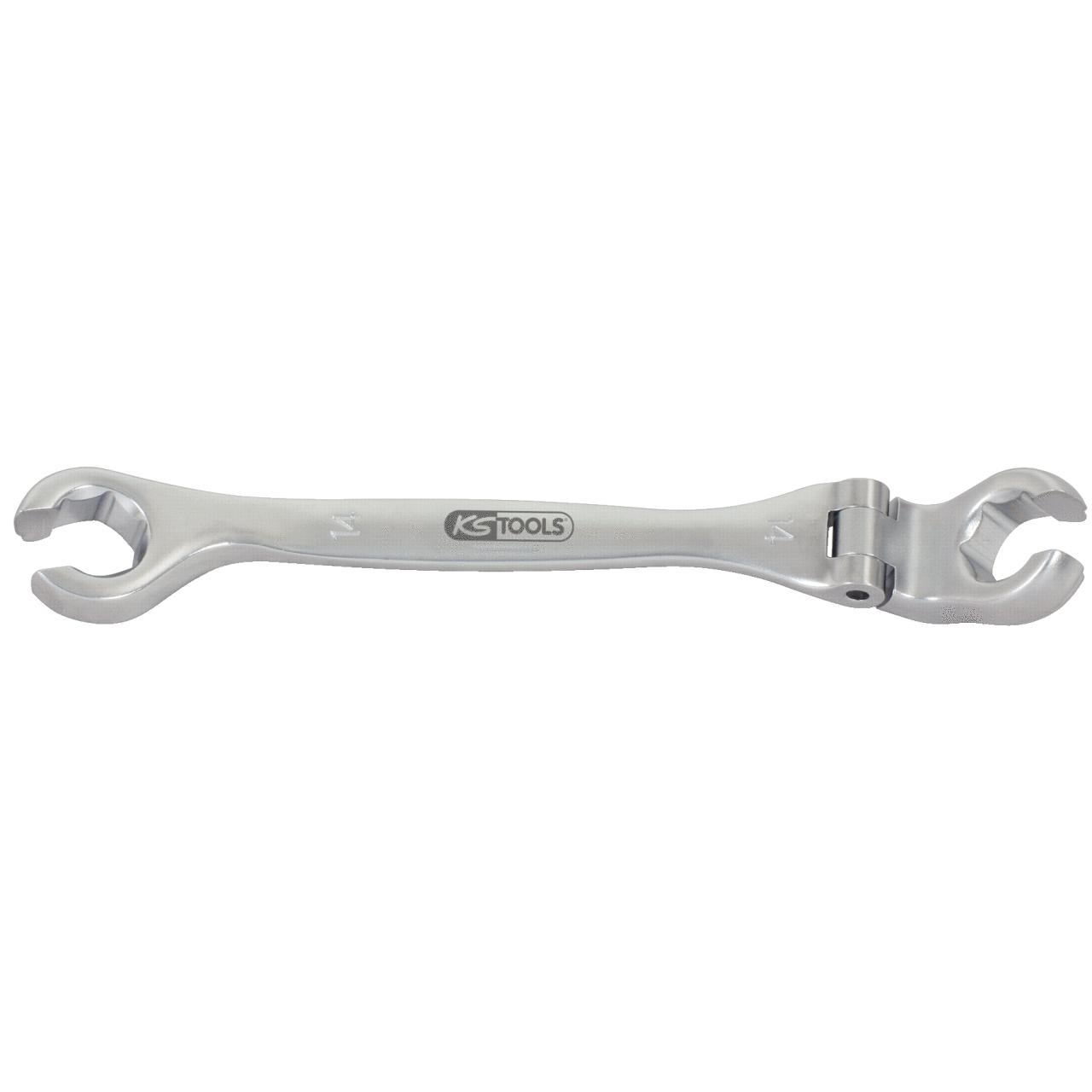 KS Tools CHROMEplus Offener Doppel-Ringschlüssel mit Gelenk, 14mm-1 Foto Produkt Allgemein Schlüsselprogramm