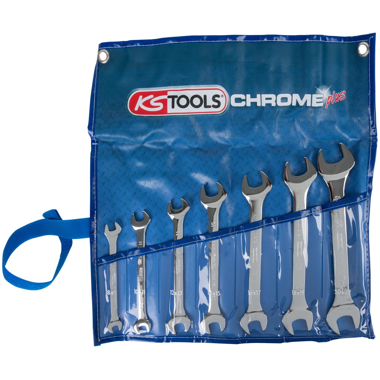 KS Tools CHROMEplus Doppel-Maulschlüssel-Satz, 7-tlg-1 Foto Produkt Allgemein Schlüsselprogramm