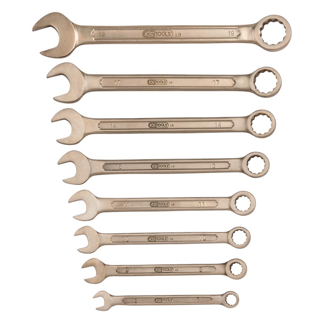 KS Tools BRONZEplus Ringmaulschlüssel-Satz, abgewinkelt 11-tlg 8-22mm-1 Foto Produkt Allgemein Schlüsselprogramm