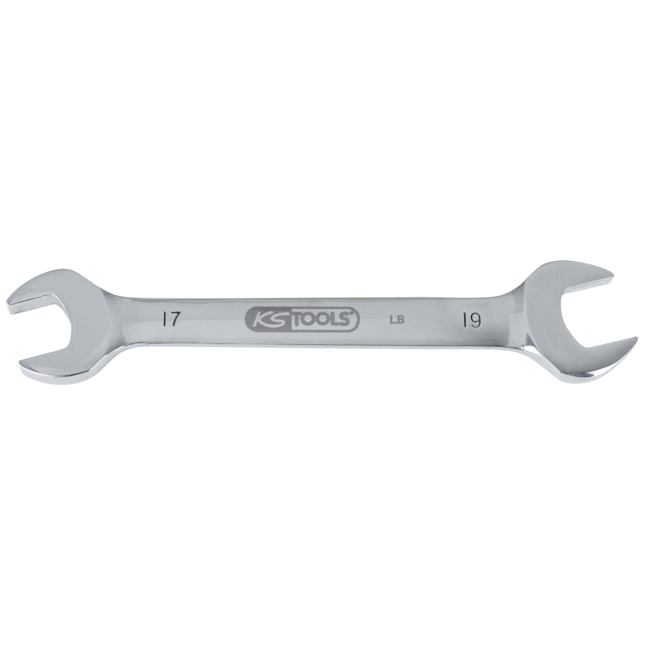 KS Tools EDELSTAHL Doppel-Maulschlüssel, 27x30mm, abgewinkelt-1 Foto Produkt Allgemein Schlüsselprogramm