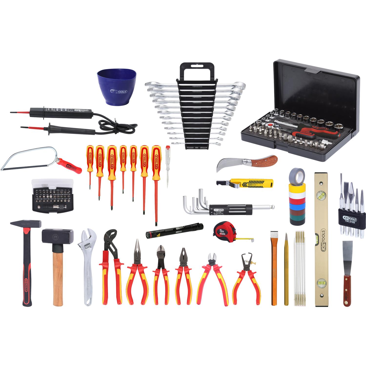 KS Tools Premium Elektriker-Werkzeugkoffer, Nylontasche, 132-tlg-1 Foto Produkt Allgemein Schraubendreher