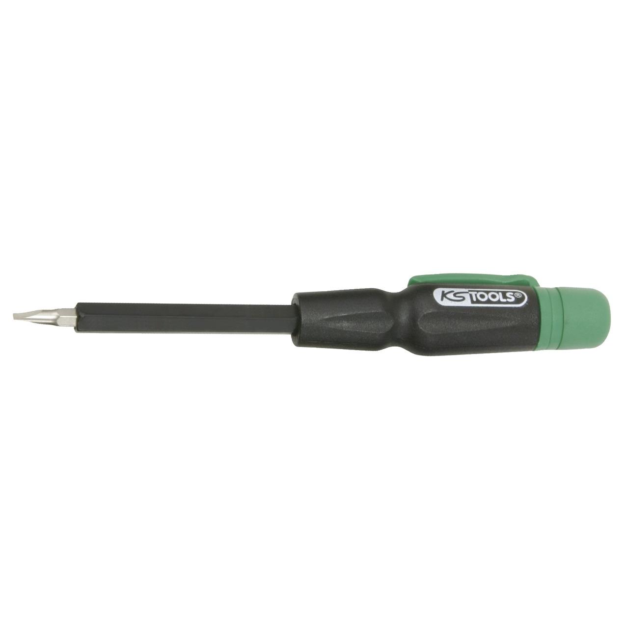 KS Tools 4 in 1 Feinmechanik-Schraubendreher für Schlitzschrauben, 130 mm-1 Foto Produkt Allgemein Schraubendreher