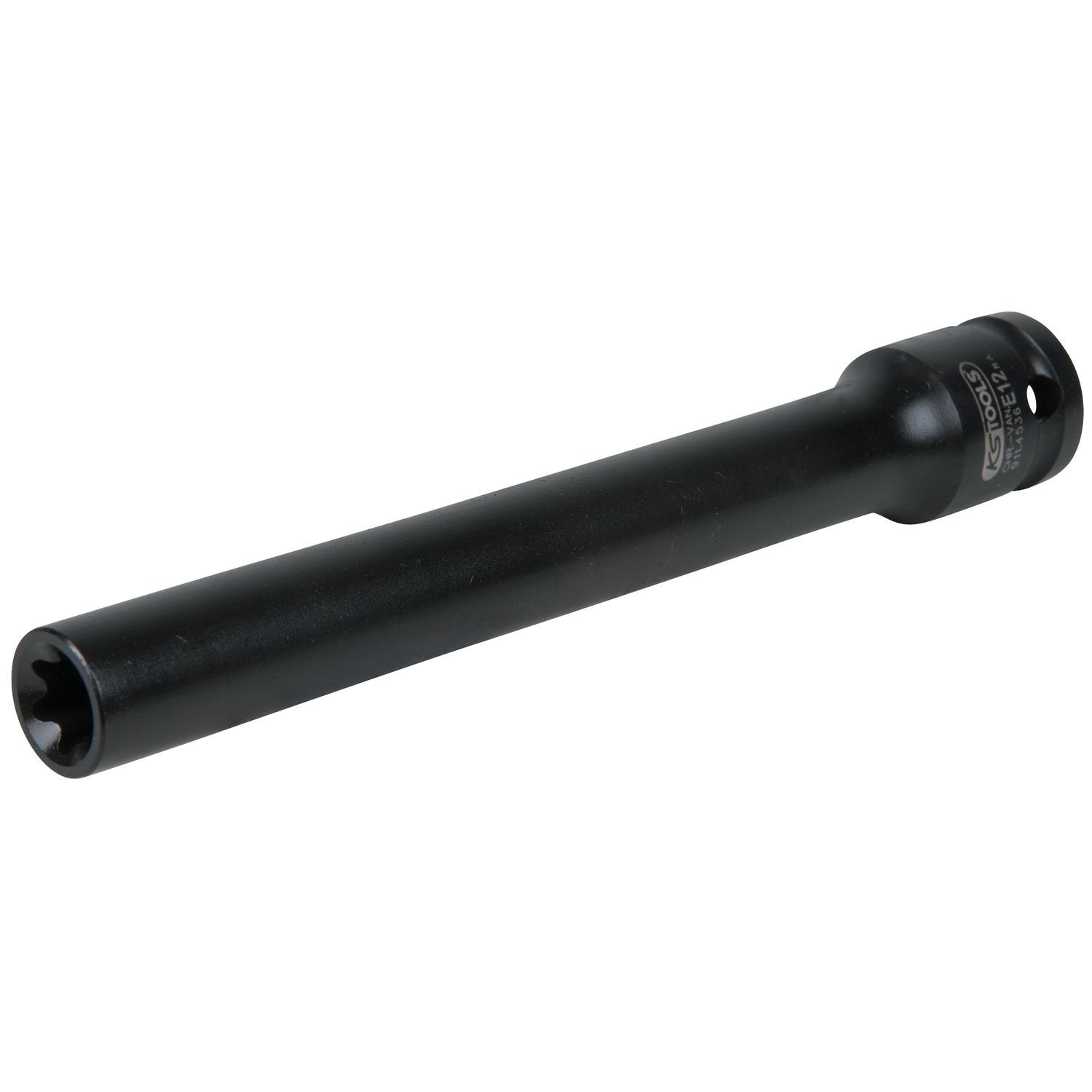 KS Tools 1/2" Bit-Stecknuss für Torx-E-Schrauben, E12, Länge 150 mm, phosphatiert-1 Foto Produkt Allgemein Steckschlüssel