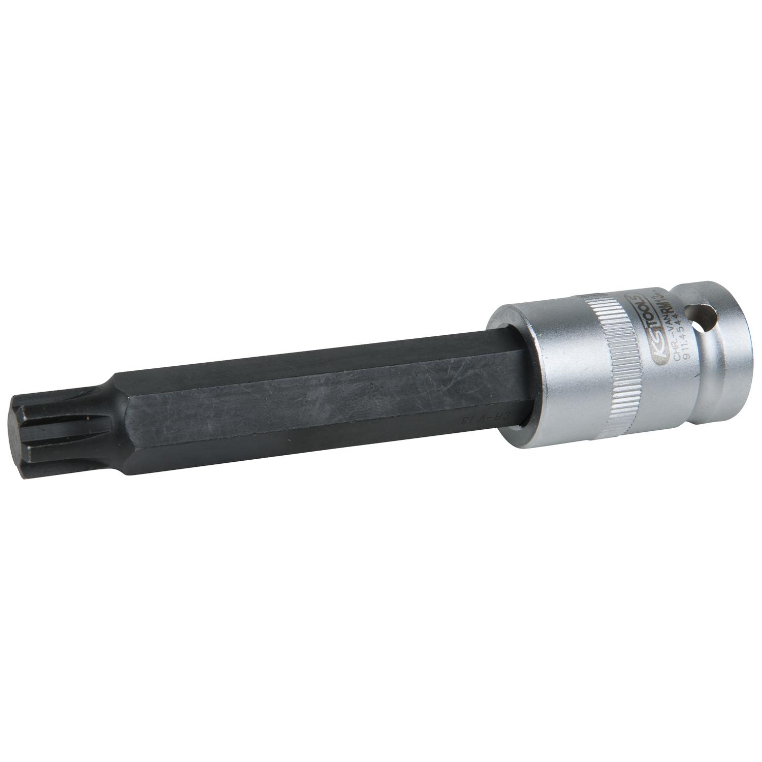 KS Tools 1/2" Bit-Stecknuss für RIBE®-Schrauben, M13, Länge 120 mm, phosphatiert-1 Foto Produkt Allgemein Steckschlüssel
