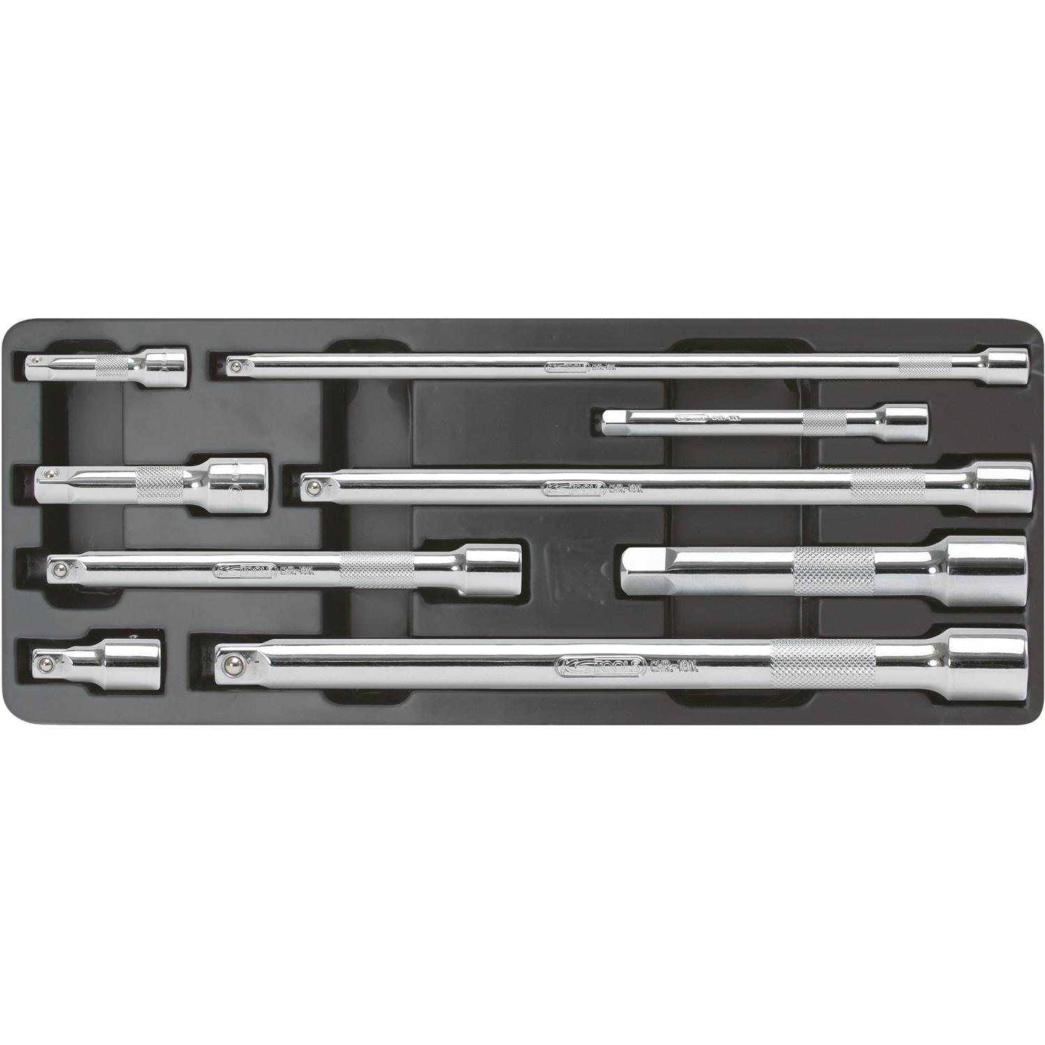 KS Tools CHROMEplus Verlängerungs-Satz mit Verriegelung, 9-tlg-1 Foto Produkt Allgemein Steckschlüssel