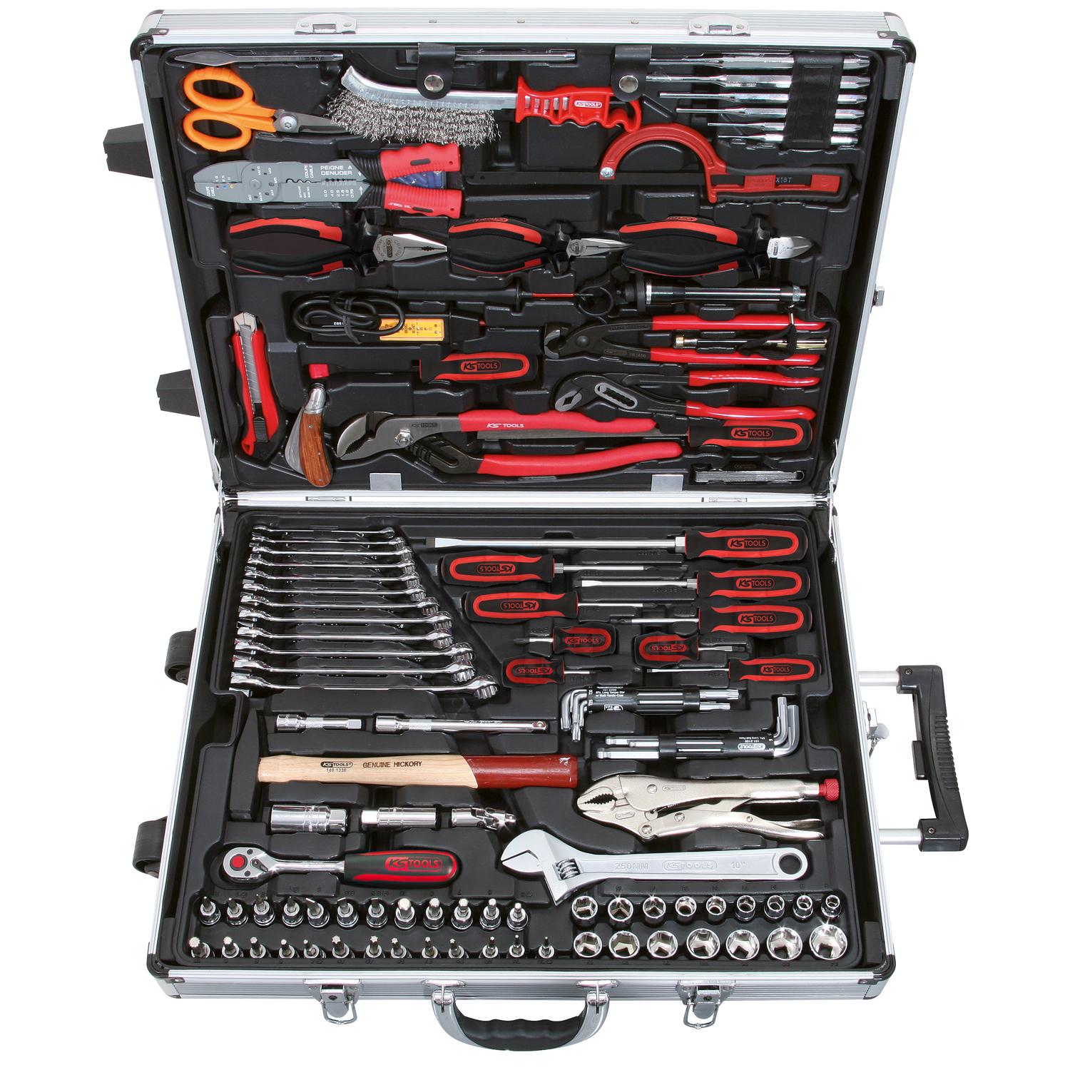 KS Tools 3/8" CHROMEplus Universal-Werkzeug-Satz, 172-tlg-1 Foto Produkt Allgemein Steckschlüssel