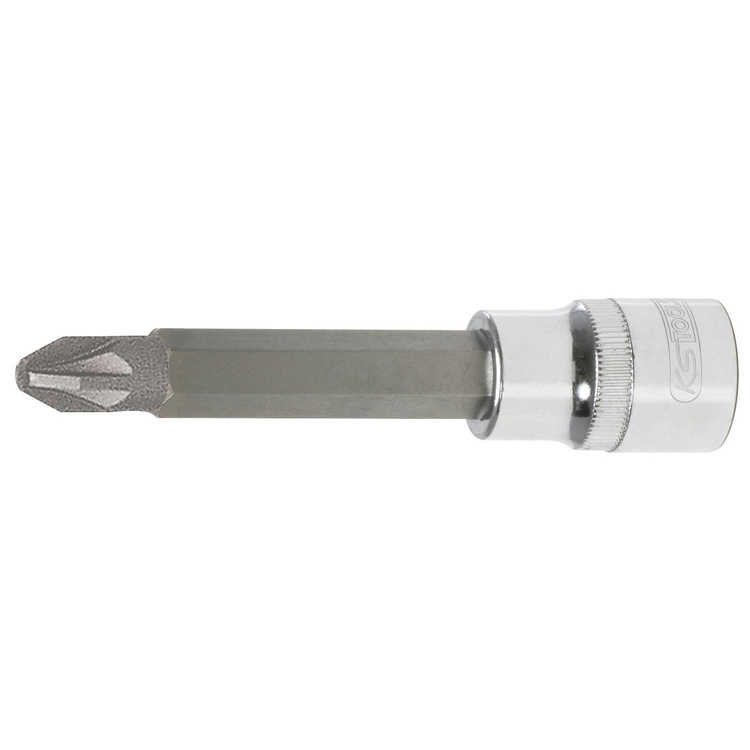 KS Tools 1/2" CHROMEplus Bit-Stecknuss, lang, PZ2-1 Foto Produkt Allgemein Steckschlüssel