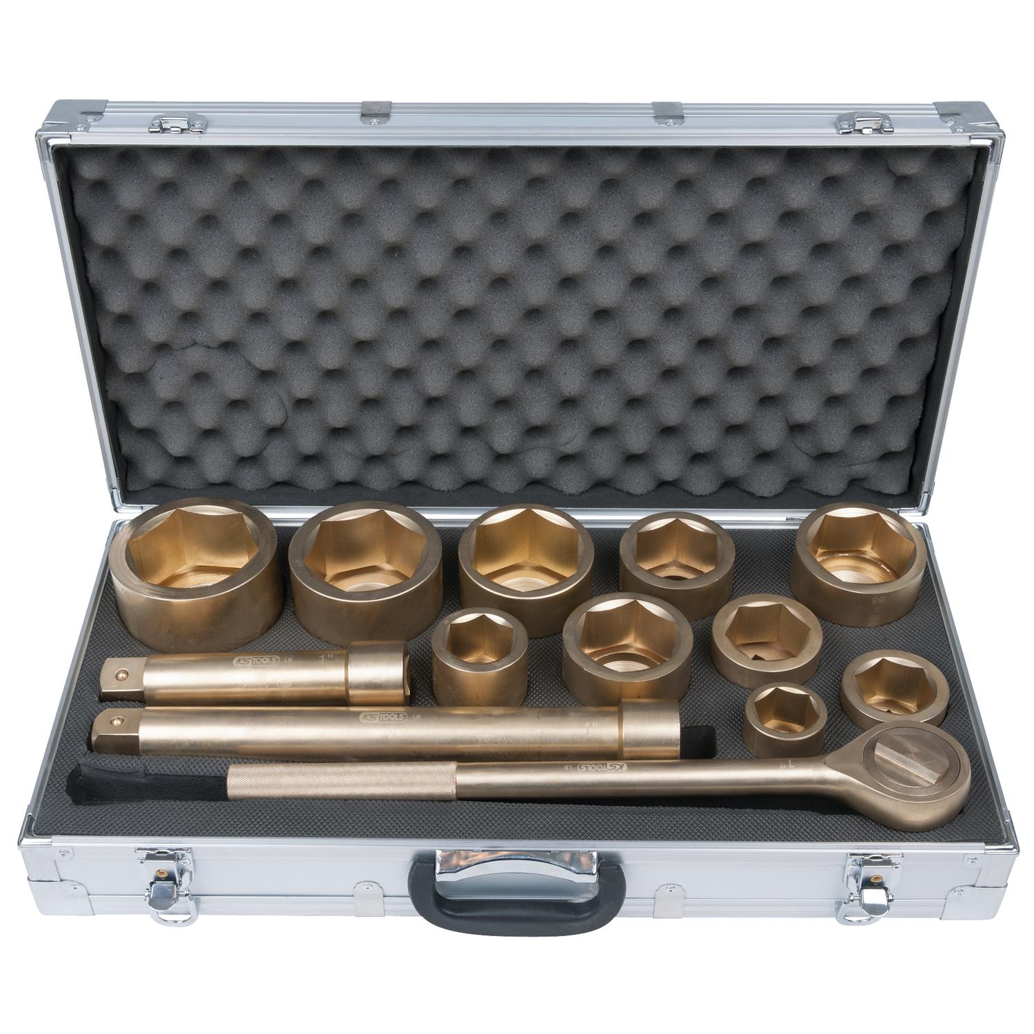 KS Tools BRONZEplus Steckschlüssel-Satz 1" 13-tlg-1 Foto Produkt Allgemein Steckschlüssel