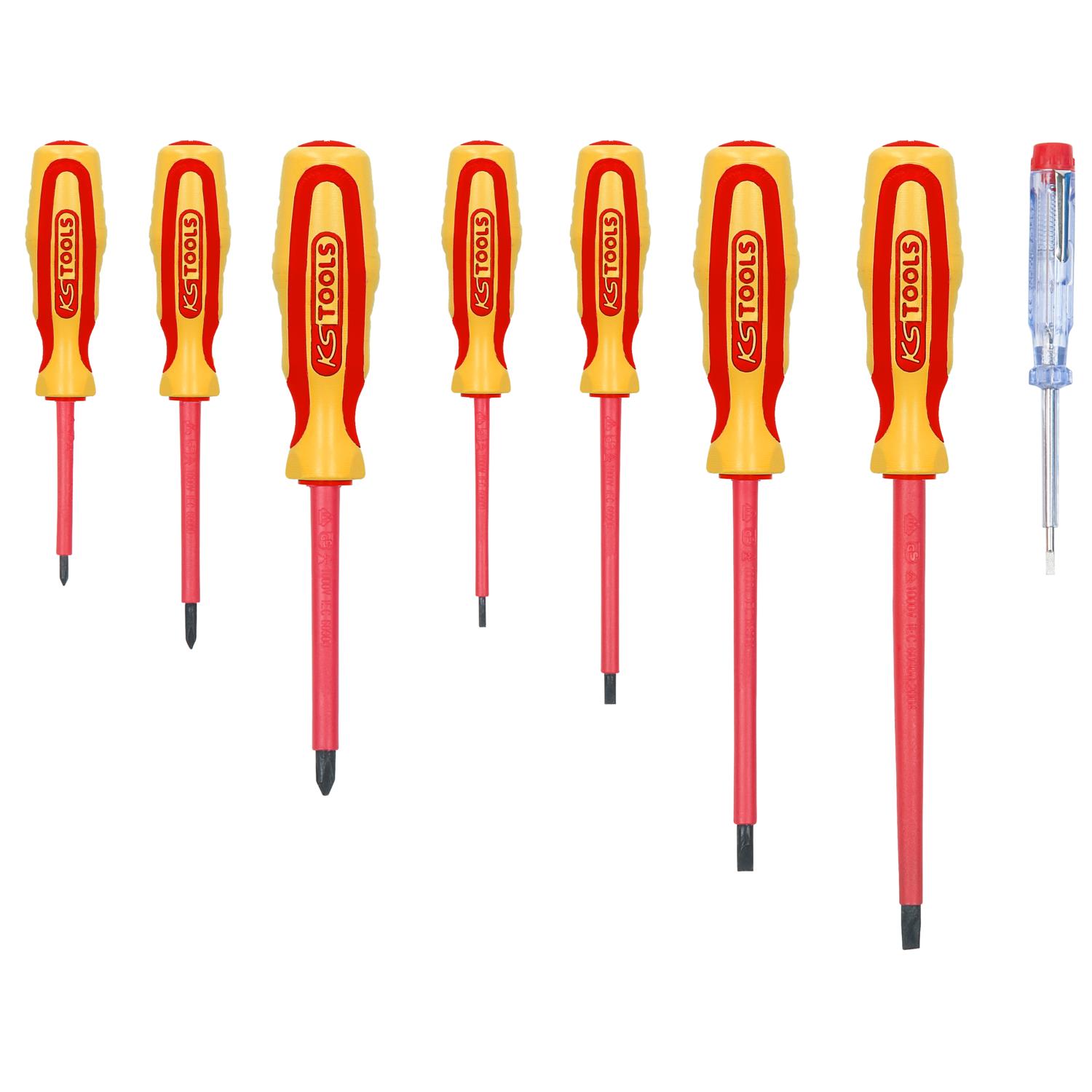 KS Tools ERGOTORQUE VDE Schraubendreher-Satz, PH+Schlitz, 8-tlg-2 Foto Produkt Allgemein VDE