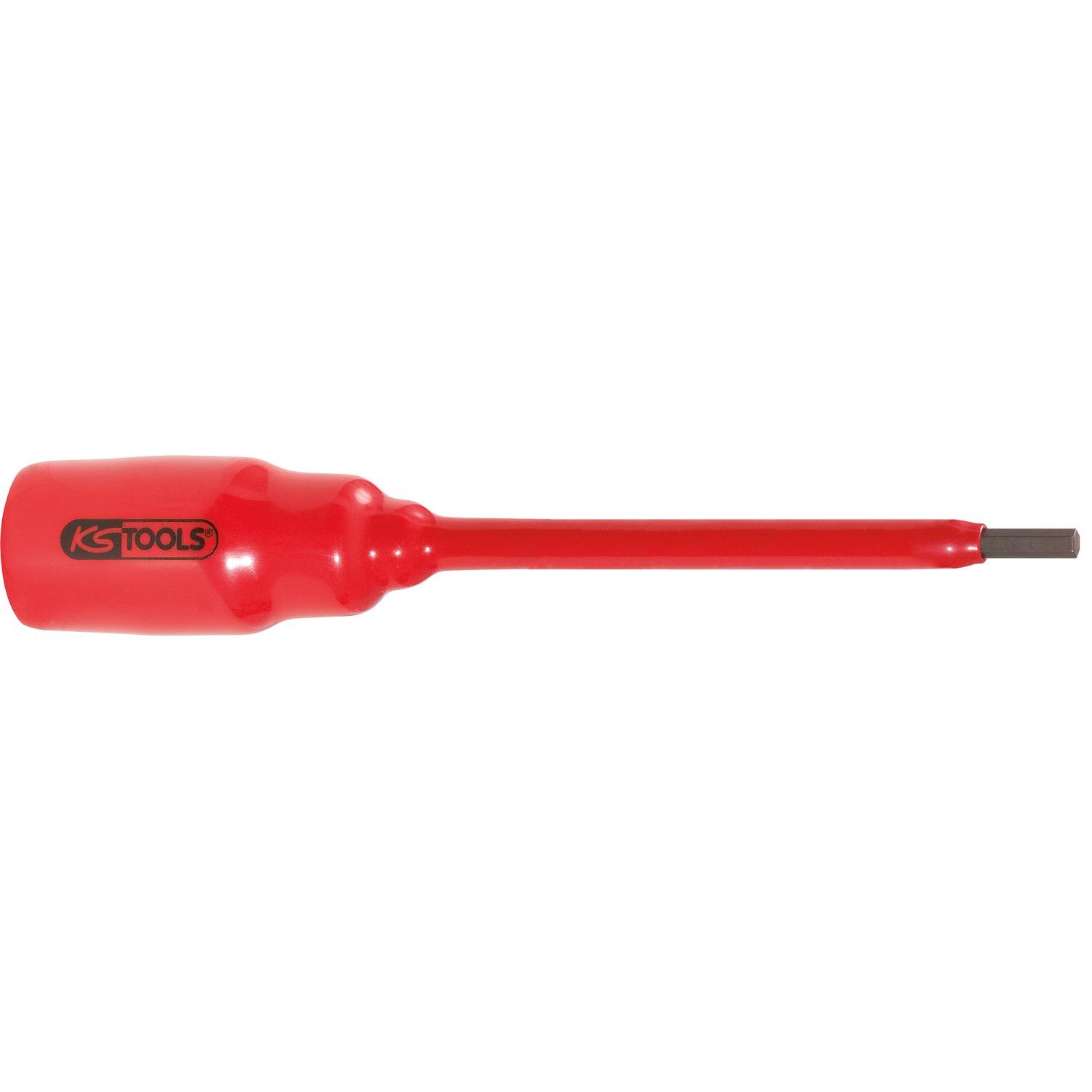 KS Tools 1/2" Bit-Stecknuss mit Schutzisolierung für Innensechskant-Schrauben, 5mm,267mm lang-1 Foto Produkt Allgemein VDE