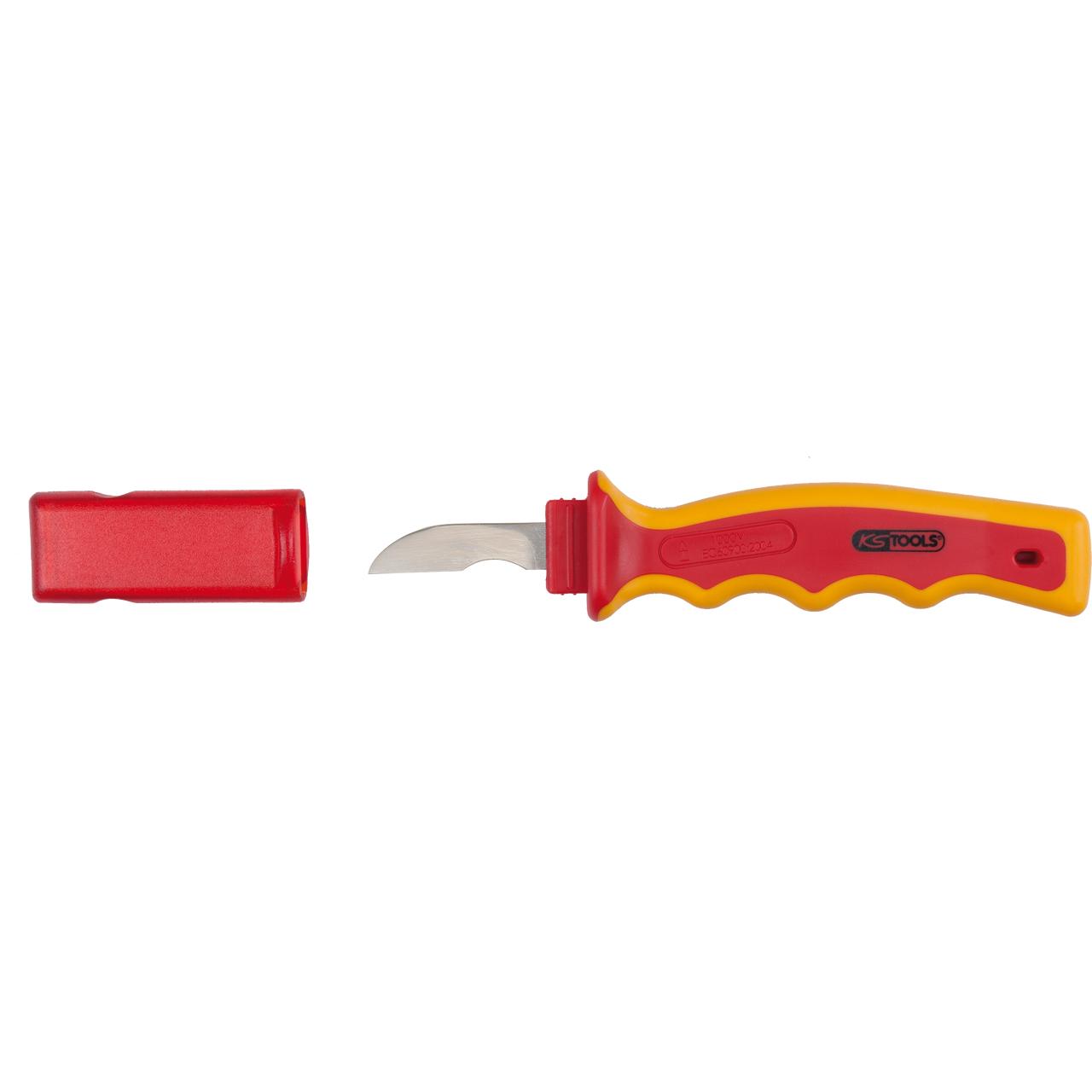KS Tools Kabel-Abisoliermesser mit Schutzisolierung, 200mm-1 Foto Produkt Allgemein VDE