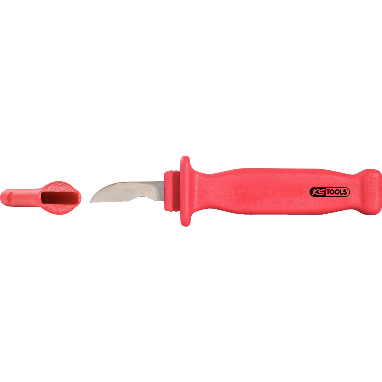 KS Tools Kabel-Abisoliermesser mit Schutzisolierung, 195mm-1 Foto Produkt Allgemein VDE