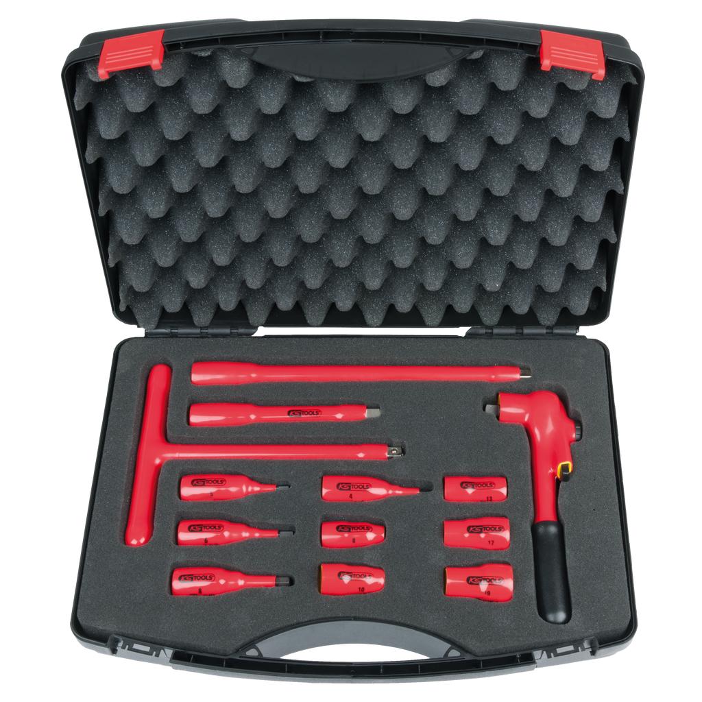 KS Tools 3/8" Steckschlüssel-Satz mit isolierten Werkzeugen, 13-tlg-1 Foto Produkt Allgemein VDE