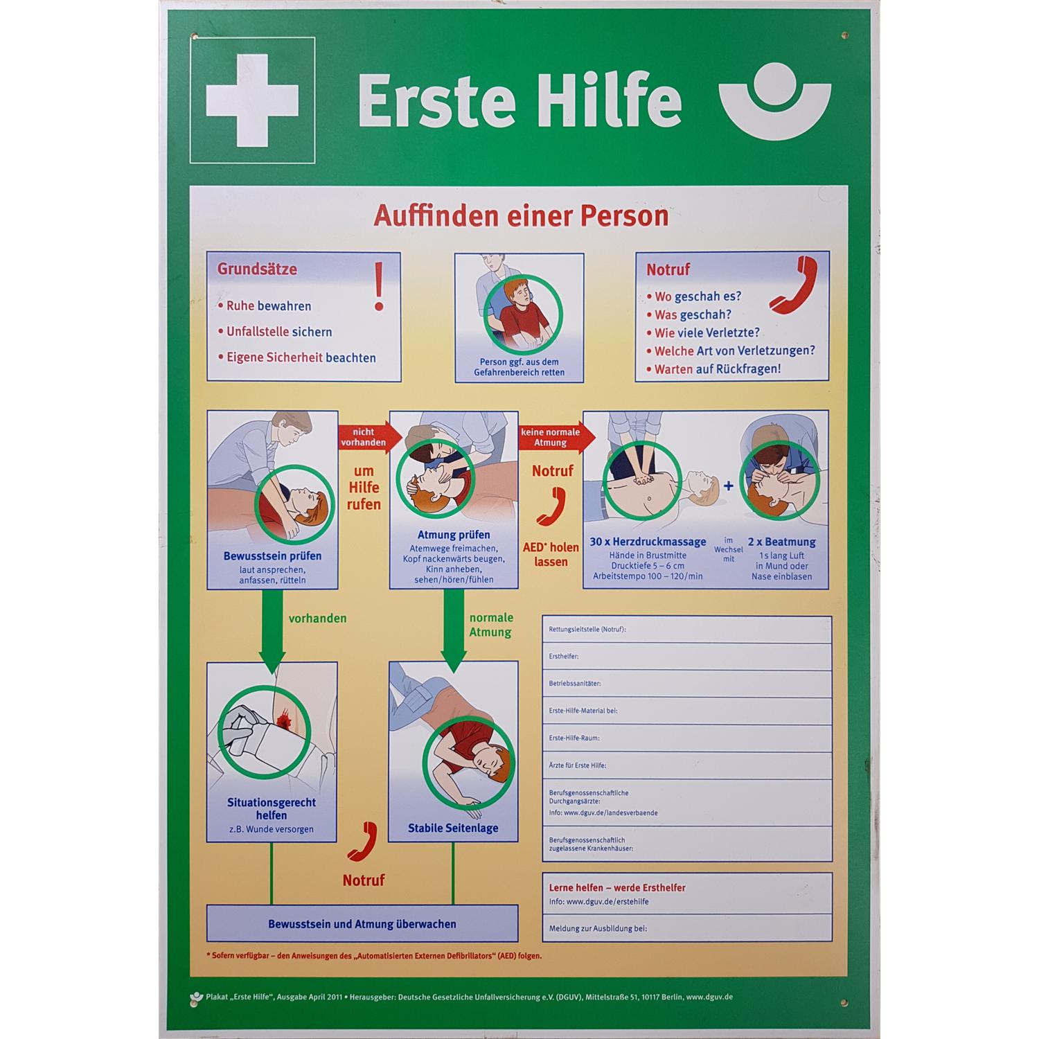 KS Tools Schild Erste Hilfe Aushang-1 Foto Produkt Allgemein VDE